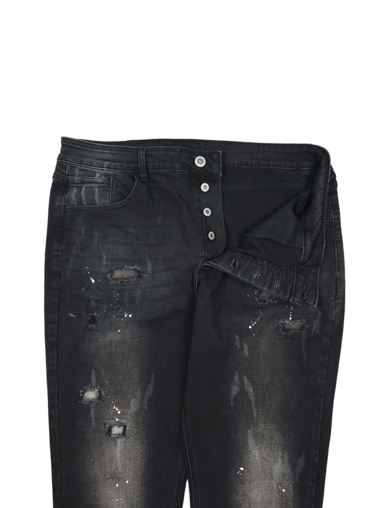 Designer 💎 38/32 Ripped Distressed Amiri Style Painter Denim Jeans Size US 38 / EU 54 - 3 Thumbnail