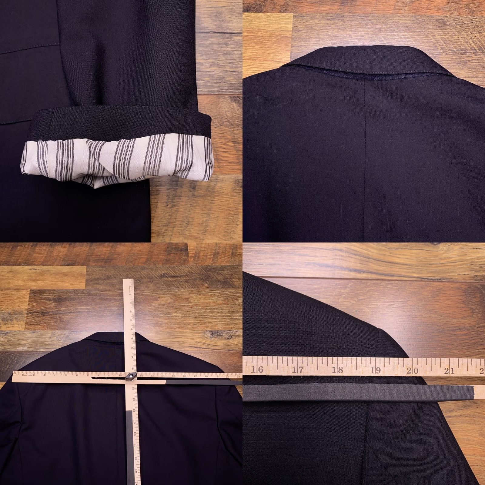Brooks Brothers Brooks Brothers BrooksEase Suit Jacket 42R Wool Navy Blazer Men Regular Blue Solid 2-Button Notch Lapel Single-Breasted USA Vintage N/A Size 42R - 9 Thumbnail