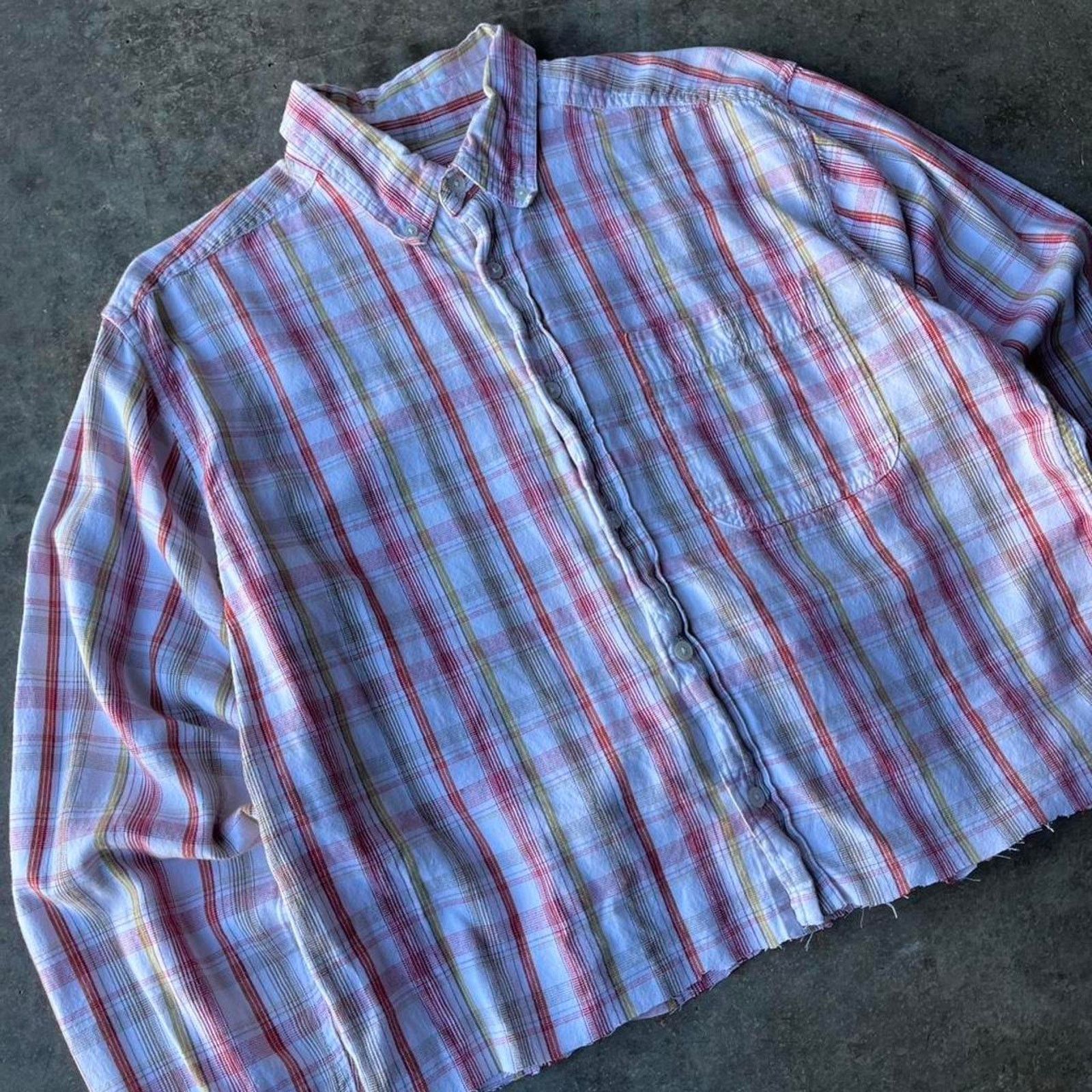 Vintage 2000s vintage cropped button down Size US L / EU 52-54 / 3 - 2 Thumbnail