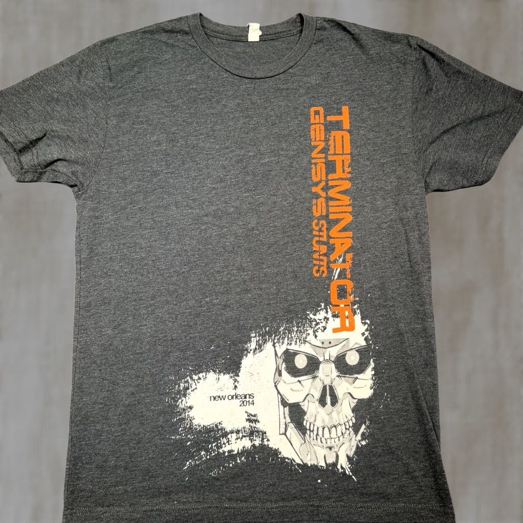 Vintage Terminator Genesis Shirt Men M Medium Gray Crew And Cast 2014 New Orleans Stunt Team M & M Shirt Mens Size US M / EU 48-50 / 2 - 1 Thumbnail