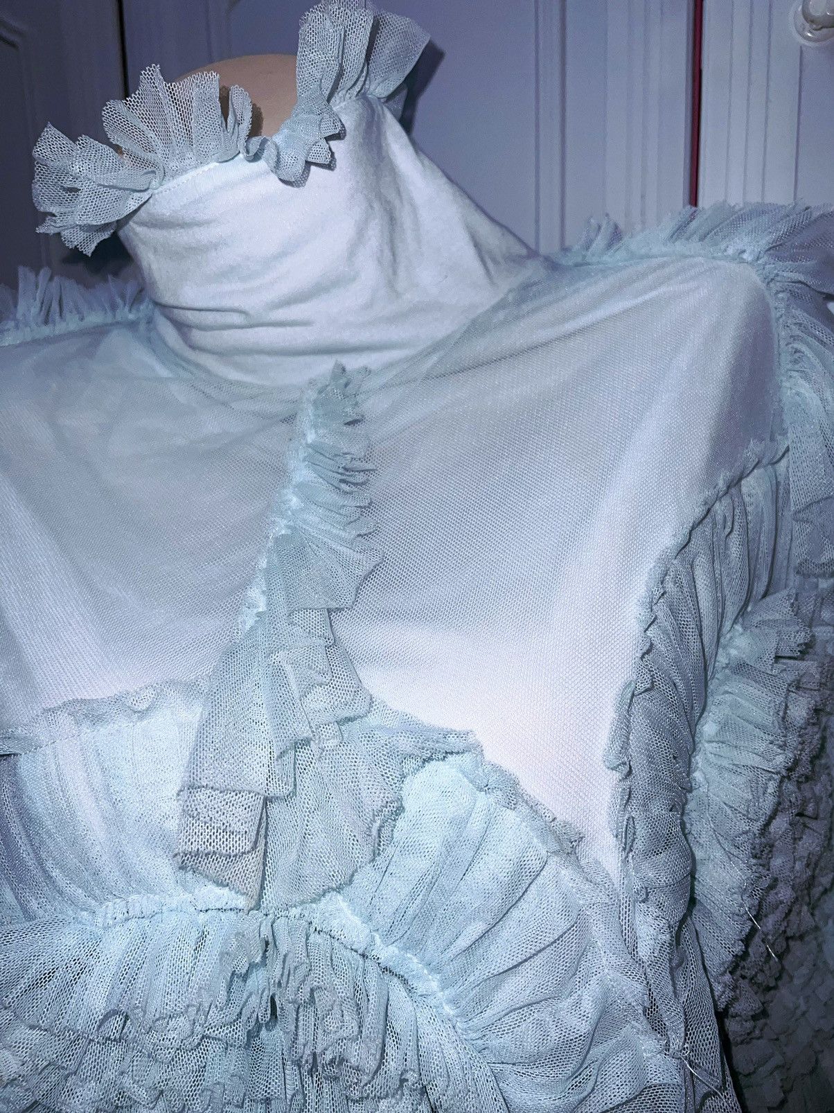 Japanese Brand Dollcake lace chiffon Princess cape👸🏻🧝🏻‍♀️ Size ONE SIZE - 7 Thumbnail
