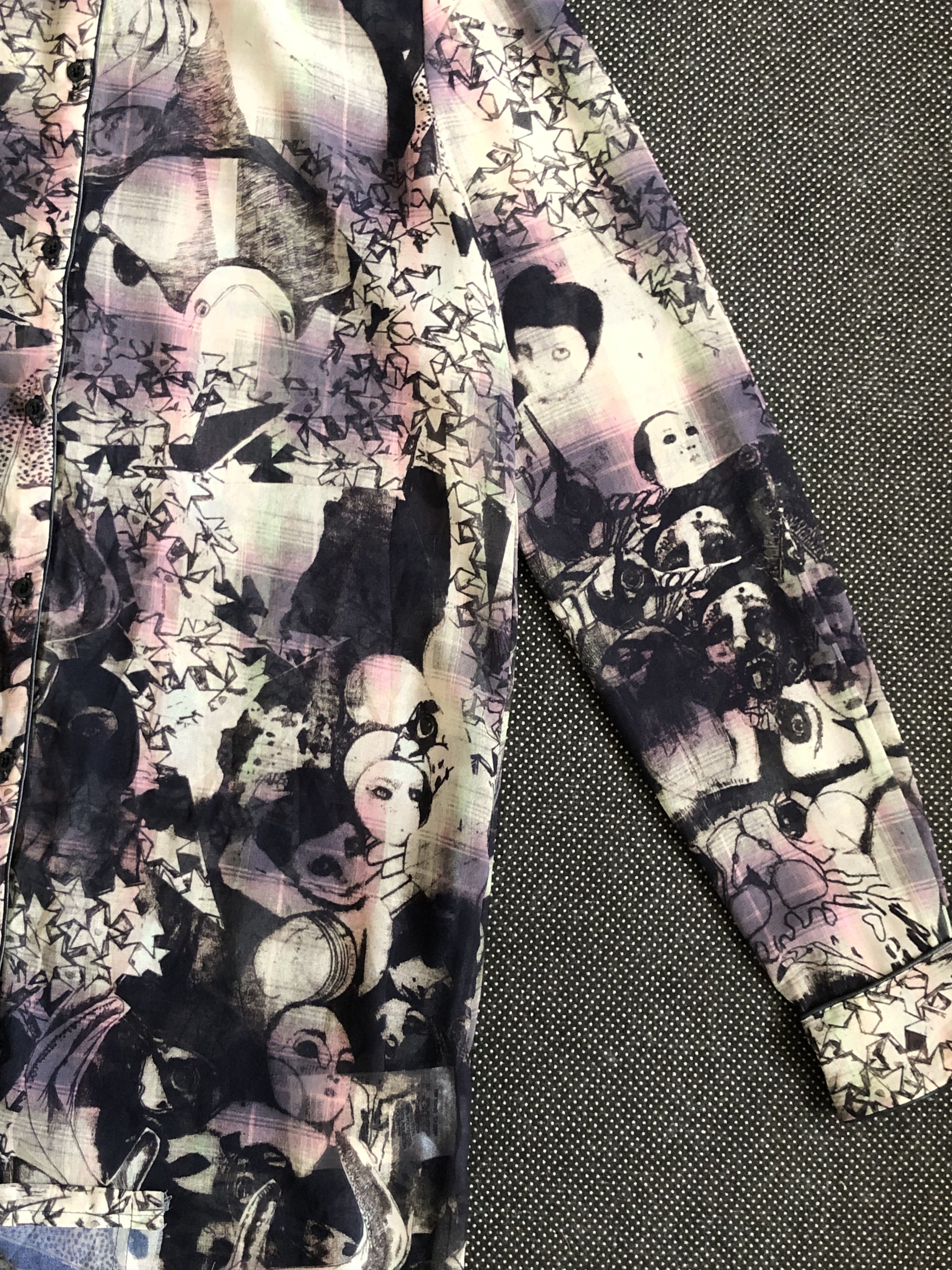 Diesel RARE🔥DIESEL SHEEPSKIN PIPELINE PAPERTHIN HORROR JUNJI ITO Size M / US 6-8 / IT 42-44 - 3 Thumbnail
