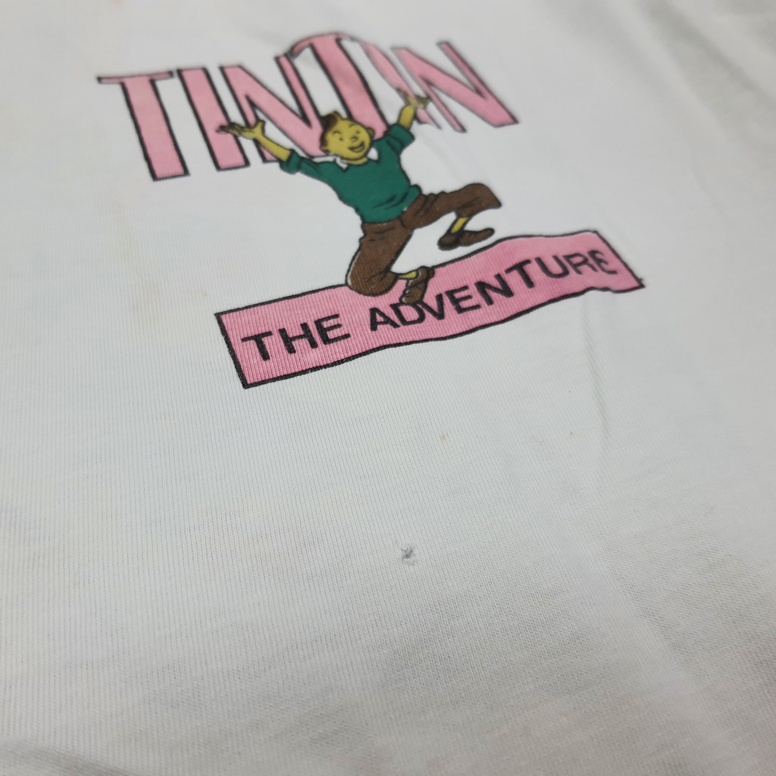 Vintage Vintage Adventure of Tintin Tshirt C267N50 Size US L / EU 52-54 / 3 - 9 Thumbnail