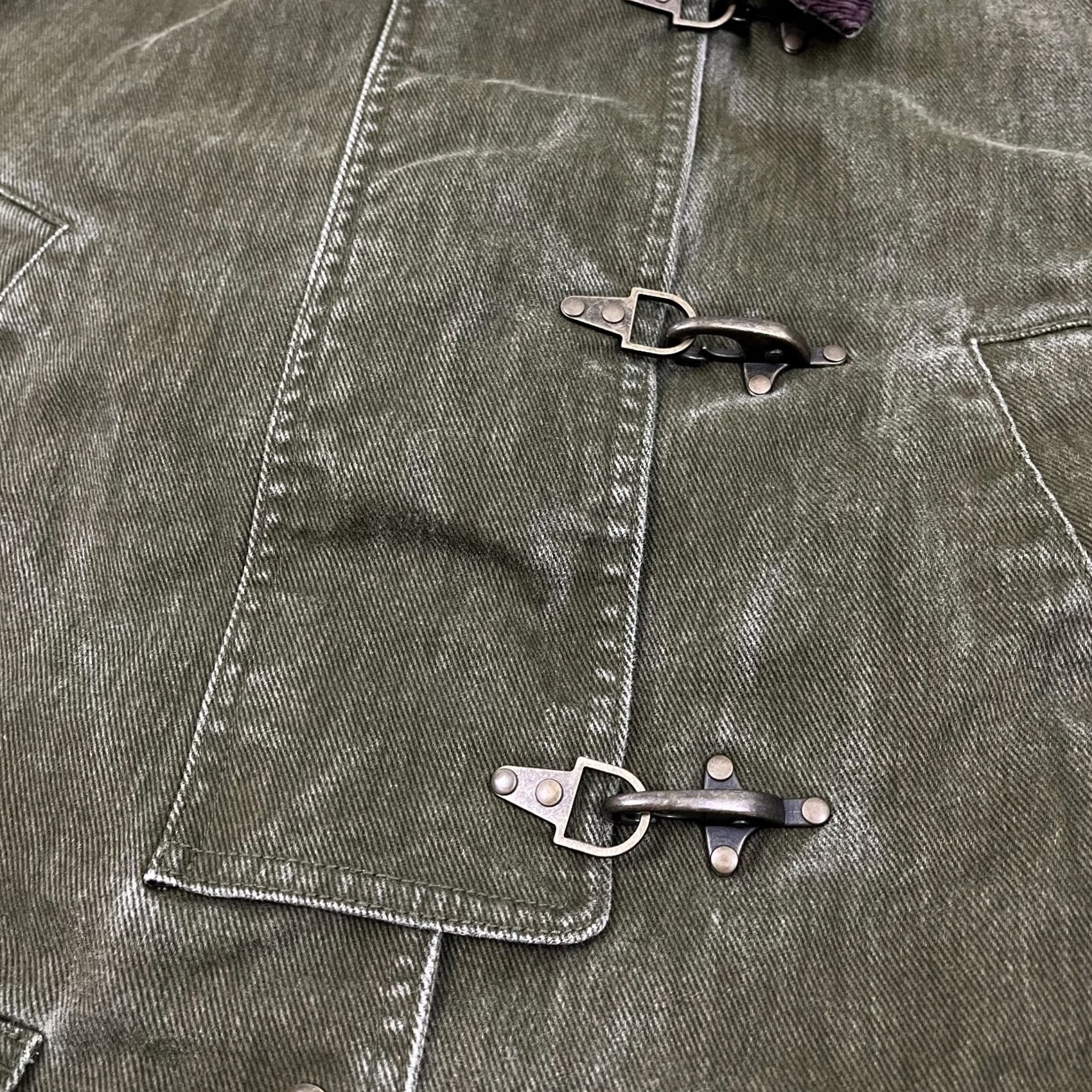Banana Republic Banana Republic Barn Coat Jacket Womens Petite L Olive Green Fireman Flannel Jacket Housewarming Mens Womens Girls Boys Size L / US 10 / IT 46 - 4 Thumbnail