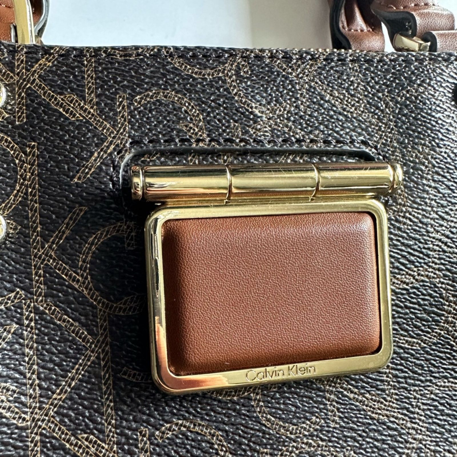 Calvin Klein New Original Calvin Klein Handbag Signature Square Satchel Size ONE SIZE - 11 Thumbnail