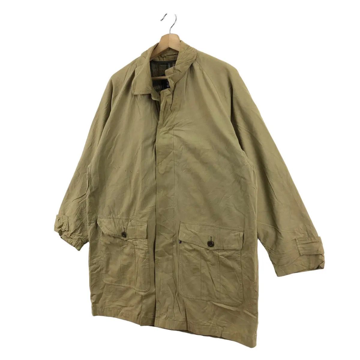 Burberry Vtg 90’ BURBERRY Nova Checks Double Pocket Trench Coat Parka Size US XXL / EU 58 / 5 - 6 Thumbnail