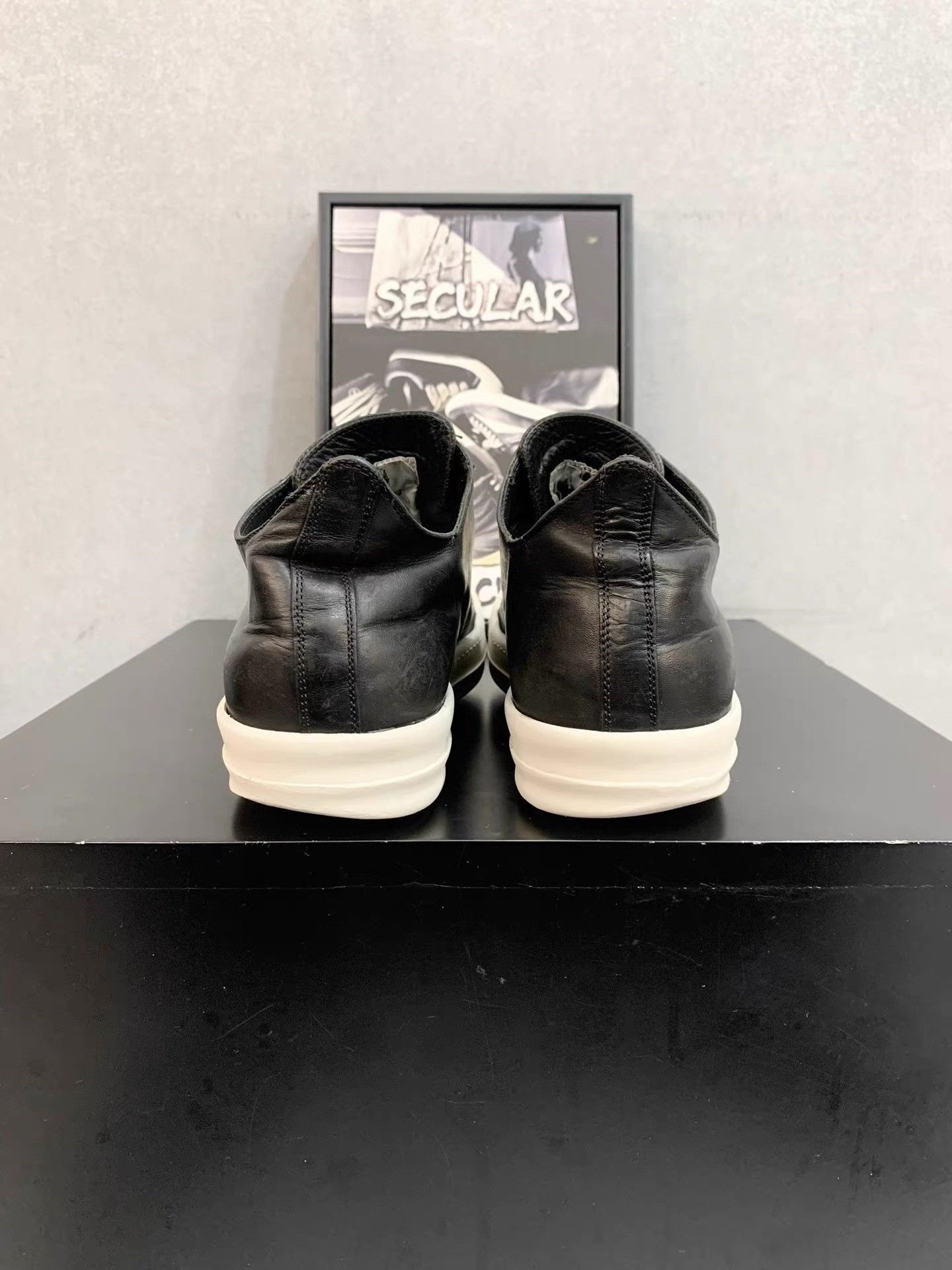 Rick Owens Rick Owens 16SS Mainline Leather Low-Top Ramones K34 Size US 7.5 / EU 40-41 - 7 Thumbnail