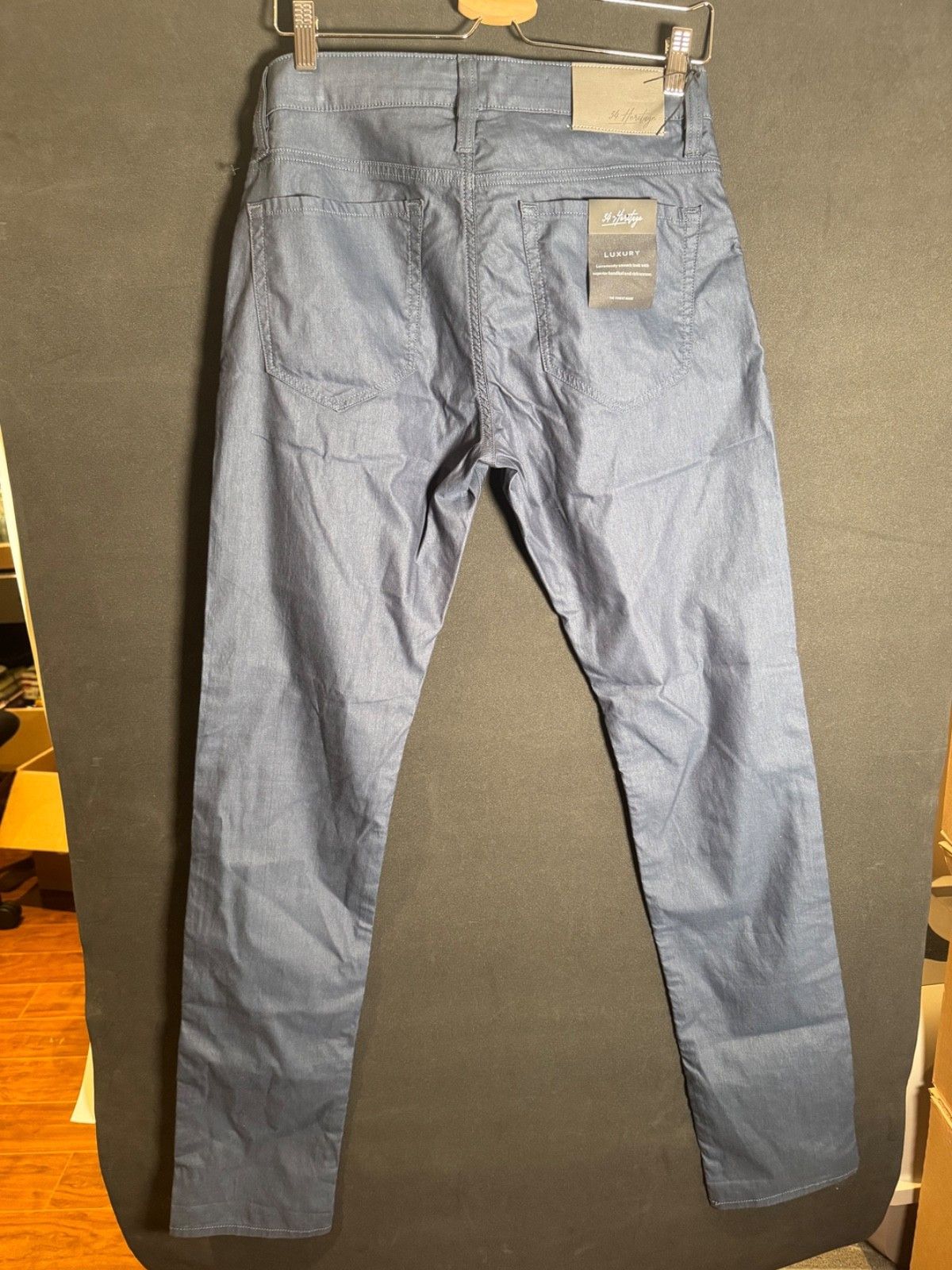 34 Heritage 34 Heritage Pants Mens 30x34 Dark Blue Mid-Rise Straight Size US 30 / EU 46 - 2 Thumbnail