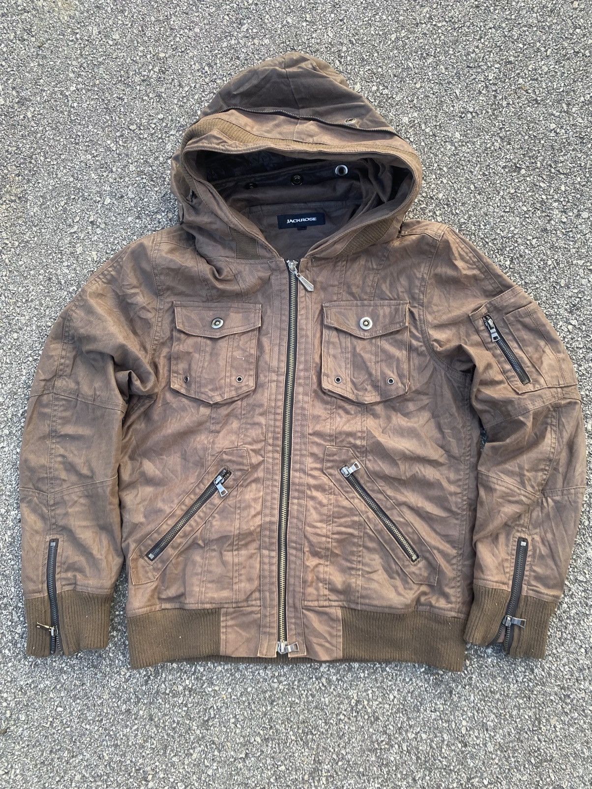 Vintage 00's jackrose coated wax bono jacket