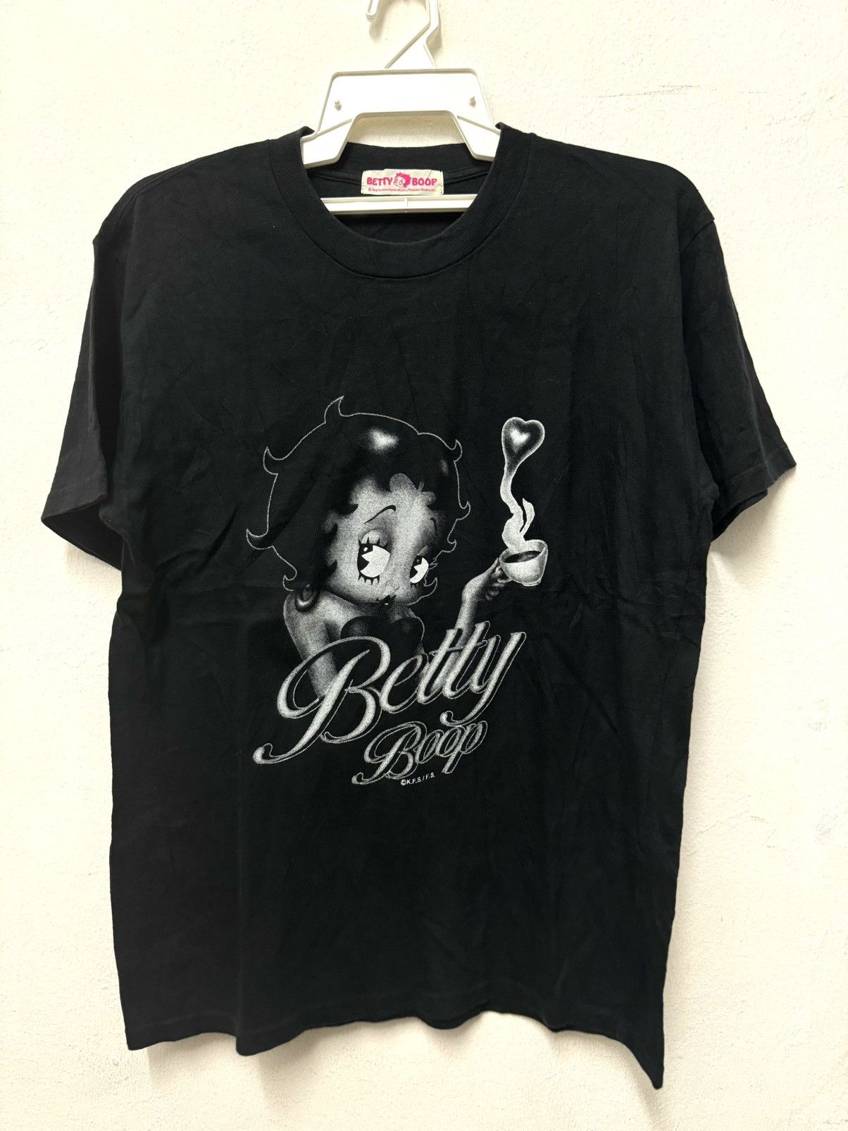 Vintage Betty Boop Coffee Cartoon Photo Tee