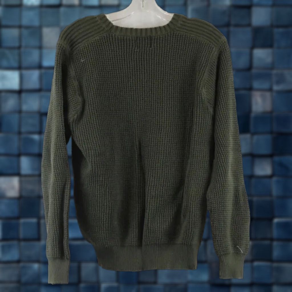 Timberland Men's Timberland Wear Outdoor Dark Green Waffle Knit Pullover Sweater Size Small Size US S / EU 44-46 / 1 - 1 Thumbnail