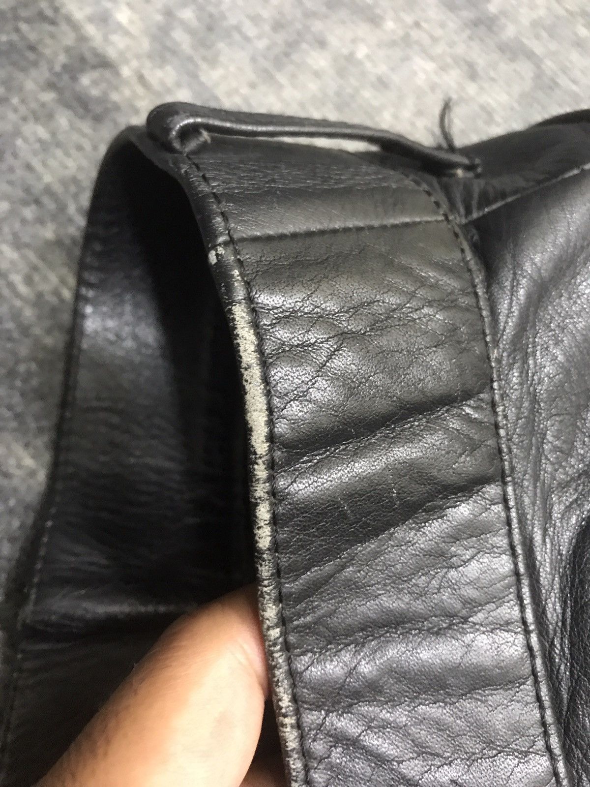 Genuine Leather 💥BIKER LEATHER PANT💥HUMAN BEING JAPAN LEATHER PANT F312 Size US 27 - 15 Thumbnail