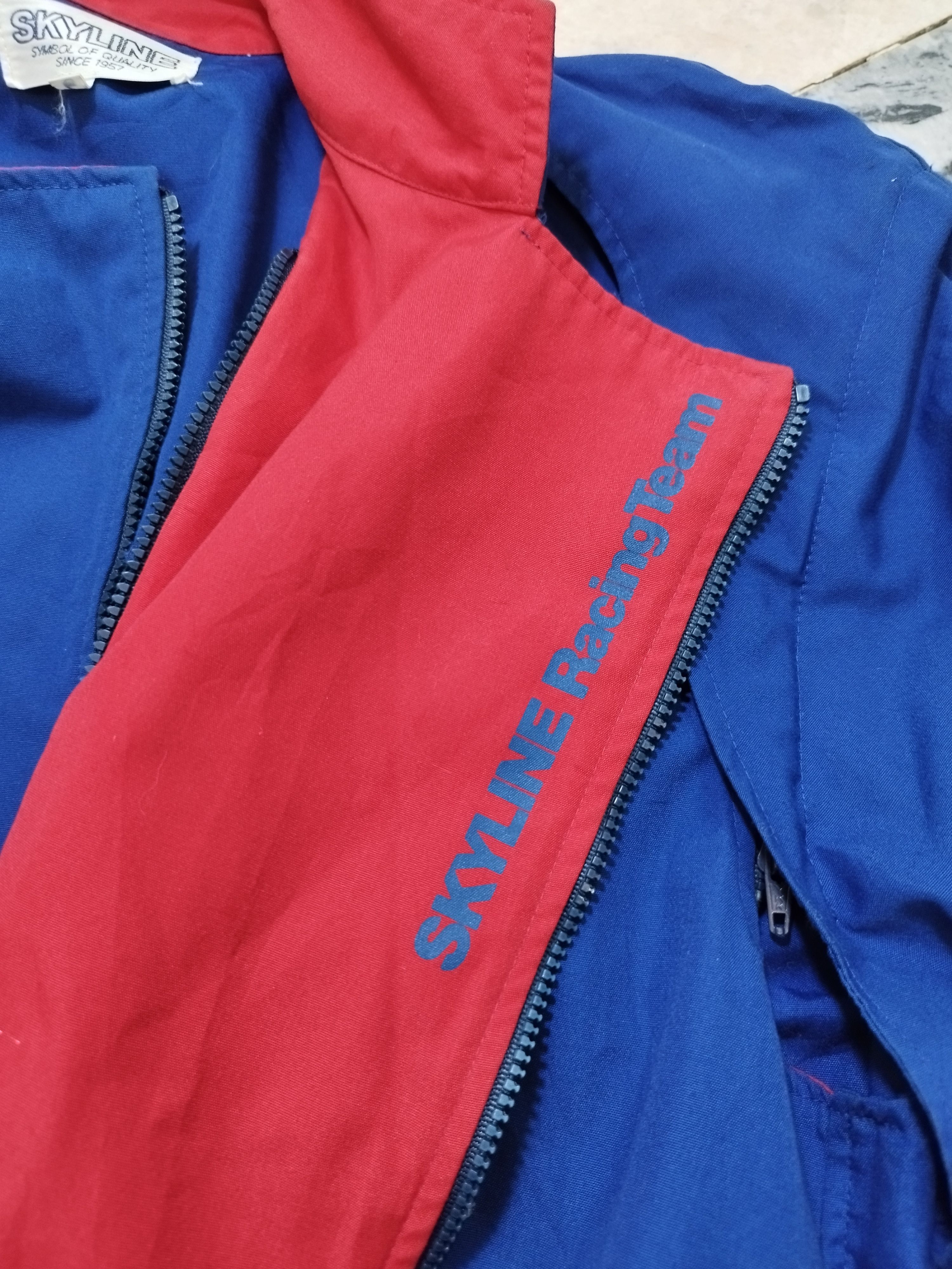 Nissan RARE 80s NISSAN SKYLINE RACING TEAM REMOVABLE SLEEVE JACKET Size US L / EU 52-54 / 3 - 5 Thumbnail