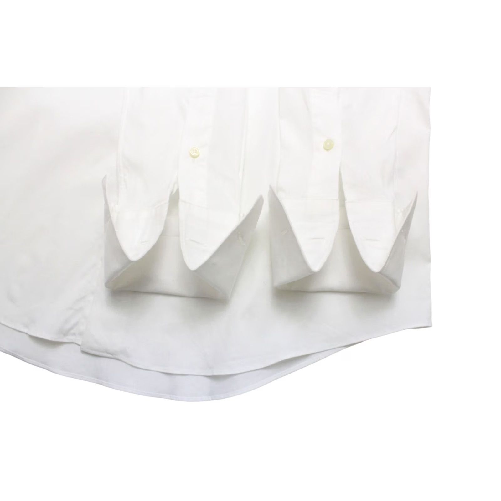 Suitsupply Suitsupply Extra Slim Fit Formal Shirt Men's LARGE Cutaway Collar White Button Shirt Size 42R - 5 Thumbnail