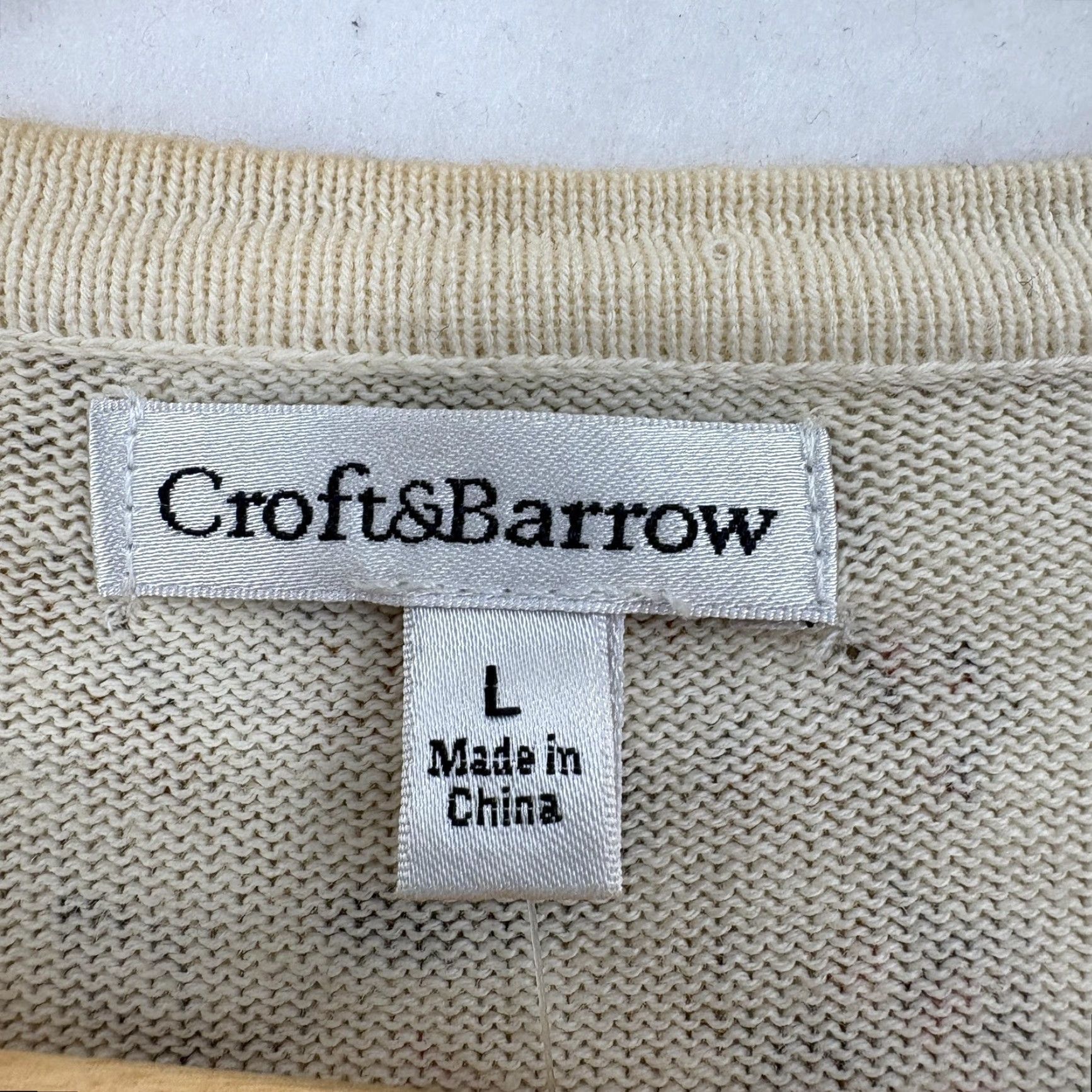 Croft & Barrow Croft & Barrow Cardigan Sweater Womens Large Multicolor Paisley 100% Cotton Boho Knit Slim Crew Neck Long Sleeve Casual Size L / US 10 / IT 46 - 4 Thumbnail