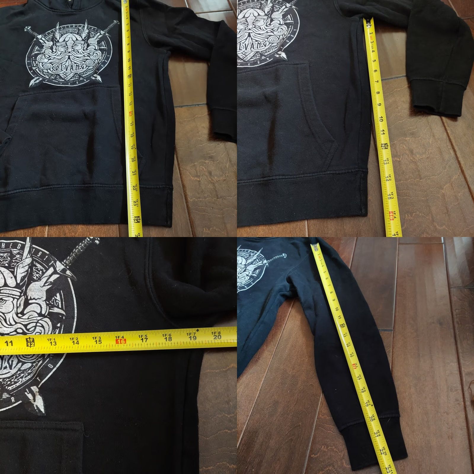 Vintage VINTAGE Lane Seven Solvang Viking Hoodie Mens Shirt S Black Polyester Cotton Pullover Hooded Crew Neck Winter Fall B801 Size US S / EU 44-46 / 1 - 9 Thumbnail
