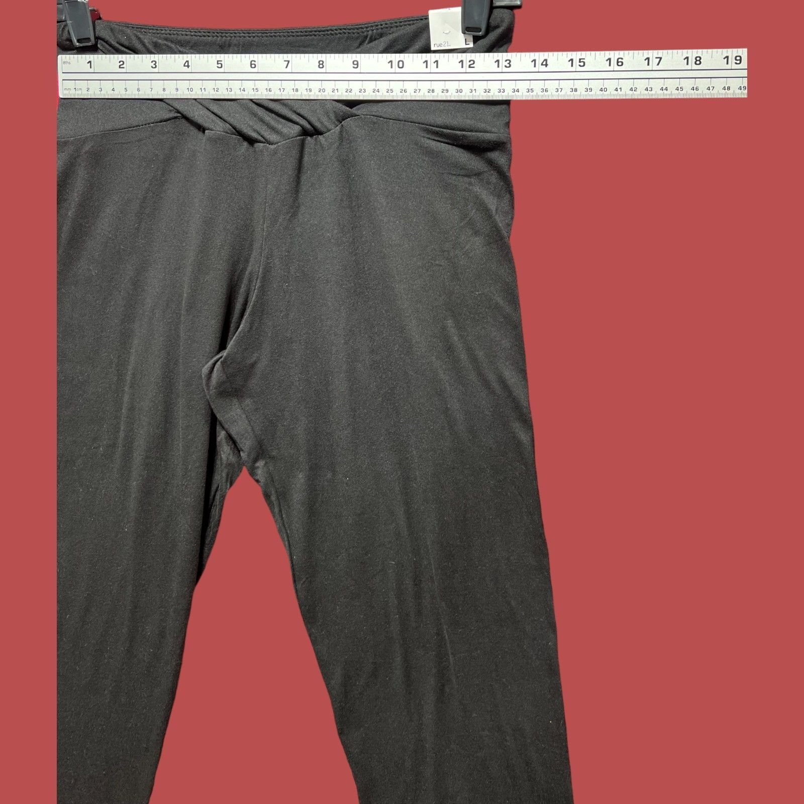 rue21 Rue 21 - Women's Smooth Stretch Leggings - Black - Large Size 26" / US 2 / IT 38 - 3 Thumbnail