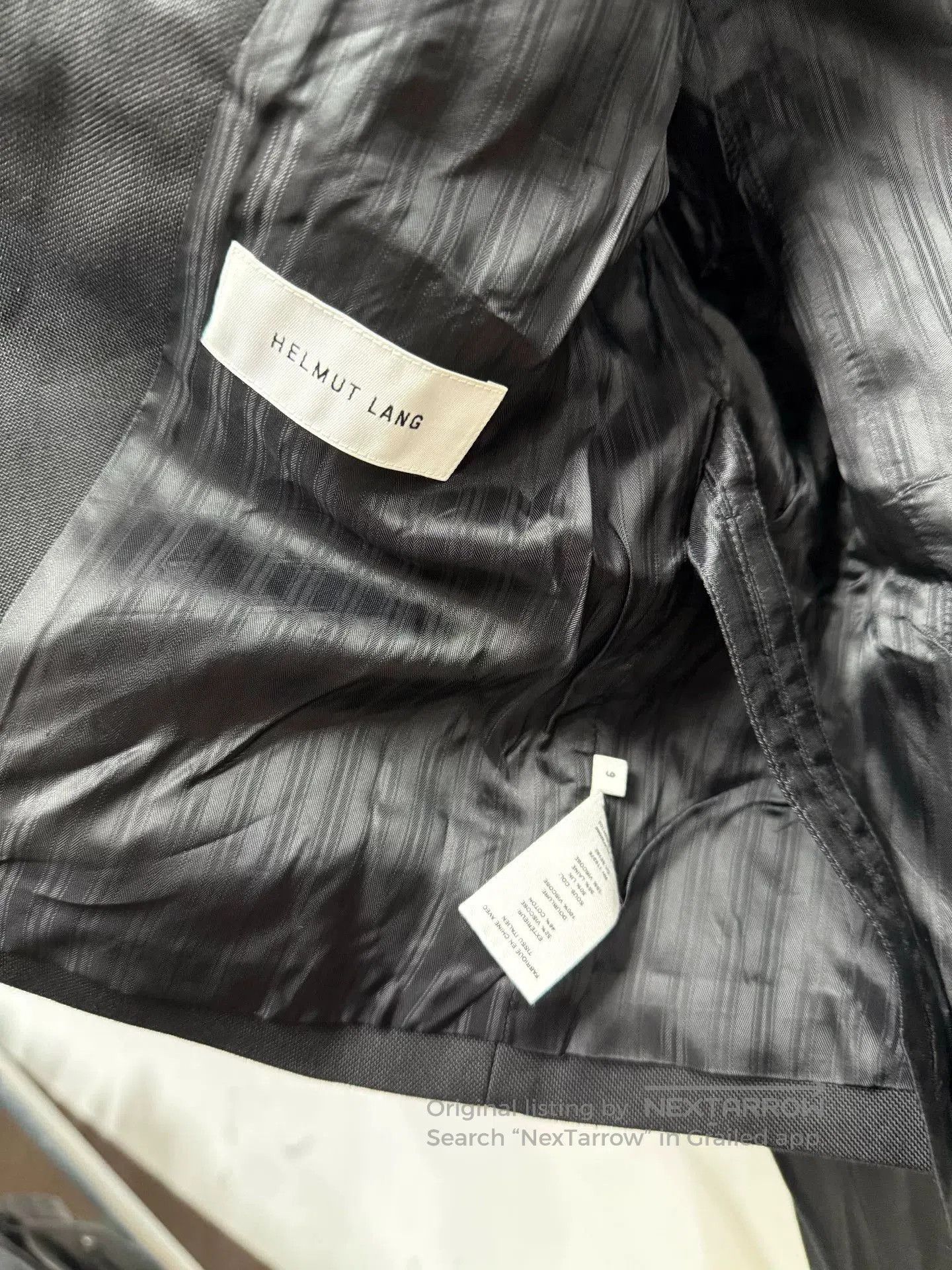 Helmut Lang Short Black Wool Suit Jacket. Size US S / EU 44-46 / 1 - 5 Thumbnail