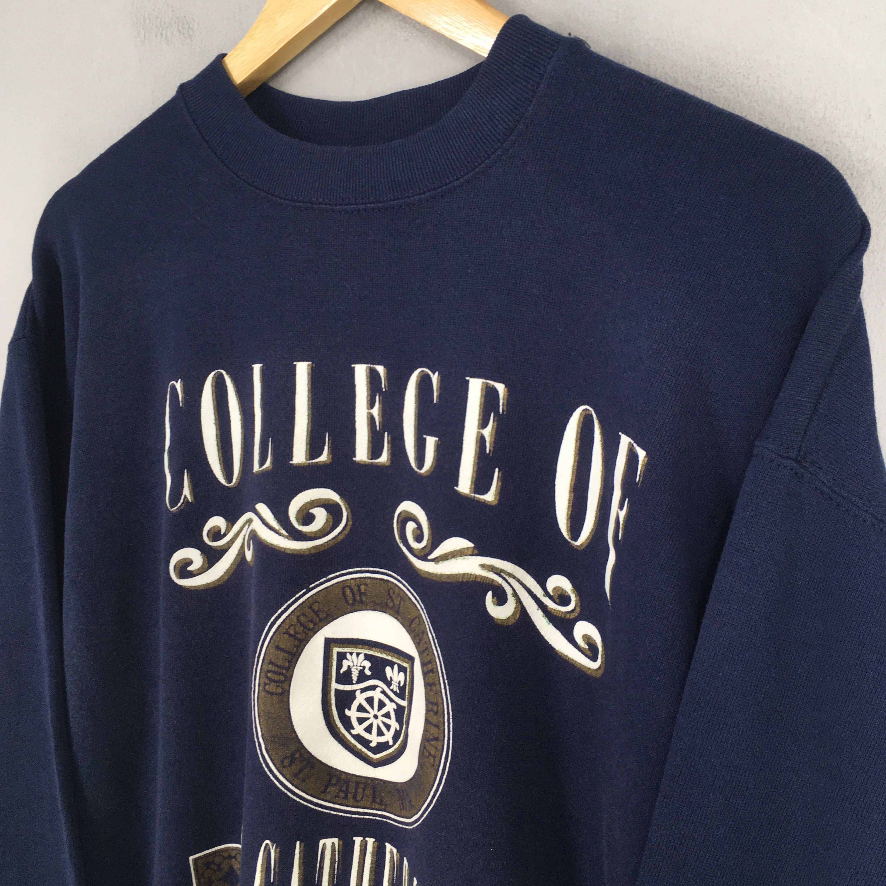 Other Vintage 90s St. Catherine College St. Kate's Sweater Large Size US L / EU 52-54 / 3 - 3 Thumbnail
