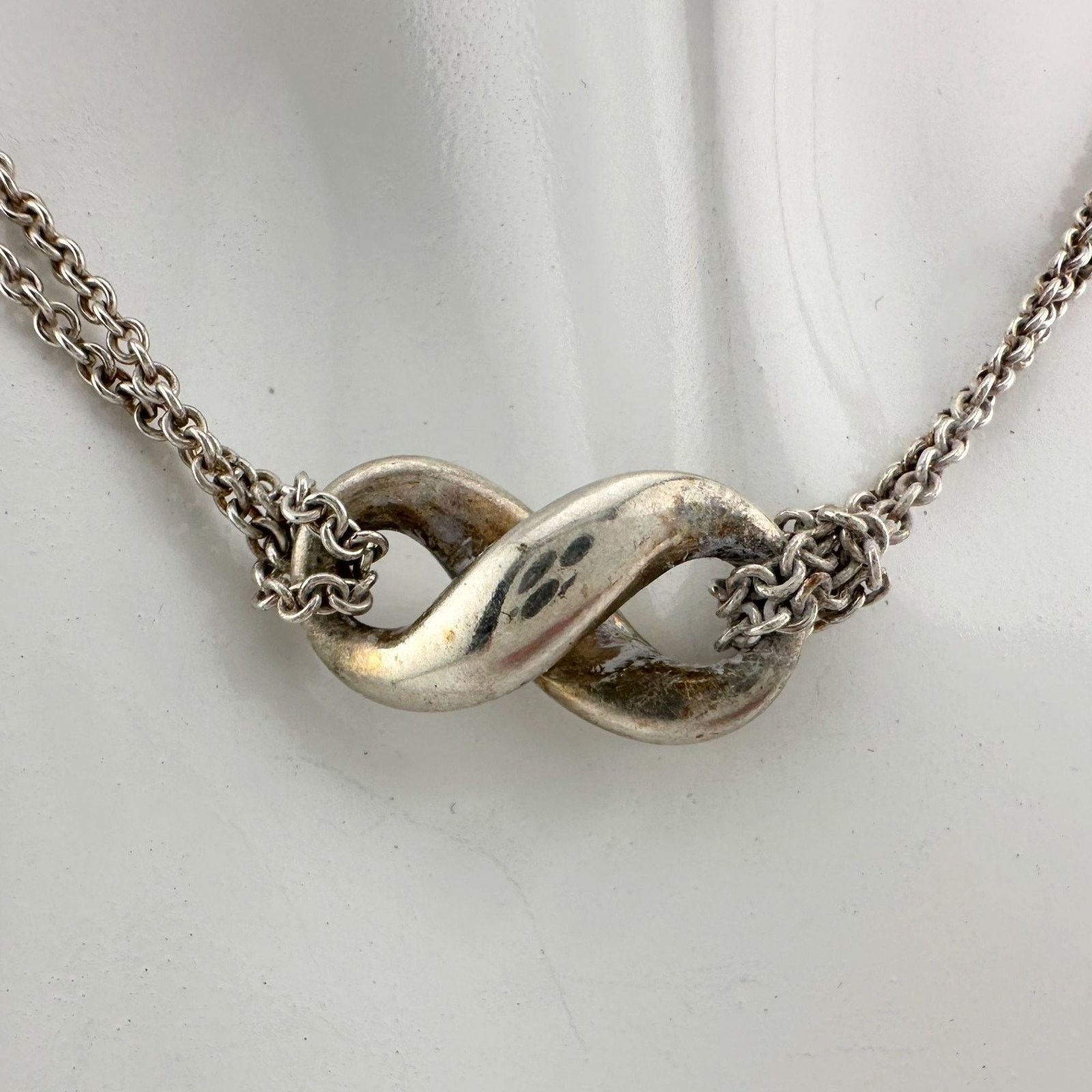 Tiffany & Co. Tiffany & Co Infinity Double Chain Pendant and Necklace Size ONE SIZE - 2 Thumbnail