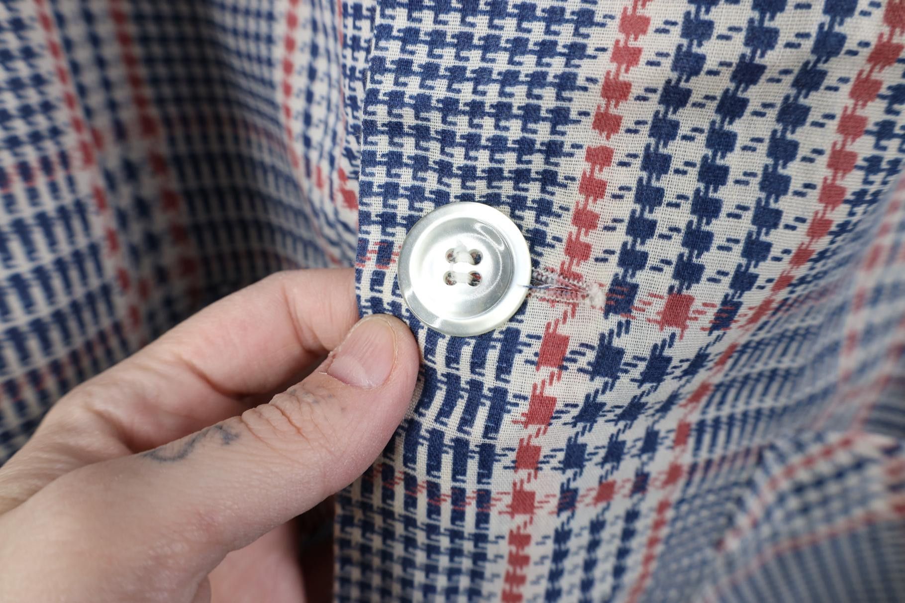 Vintage Vintage 70s Streetwear Plaid Lab Coat Button Jacket USA Size US XL / EU 56 / 4 - 4 Thumbnail