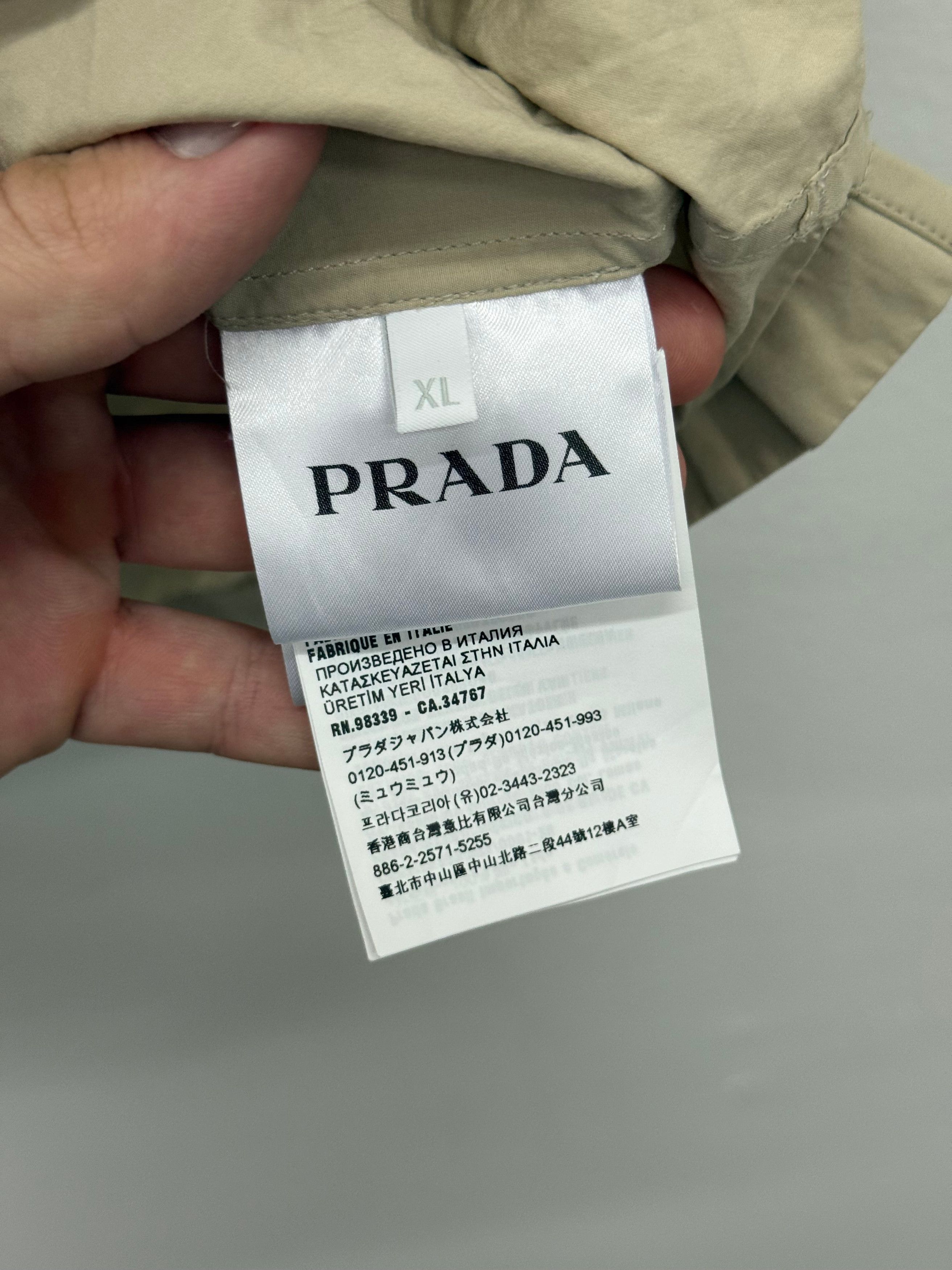 Prada Prada Nylon Pocket Button Shirt - Size XL Size US XL / EU 56 / 4 - 5 Thumbnail