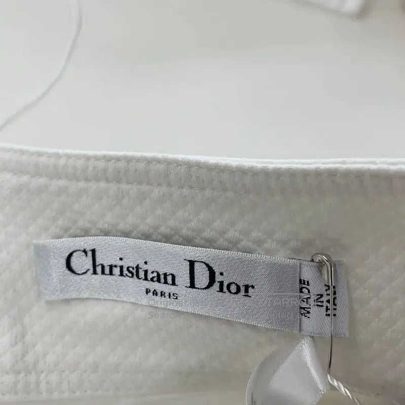 Dior Dior White Cotton Women's Midi Skirt . Size 23" - 3 Thumbnail