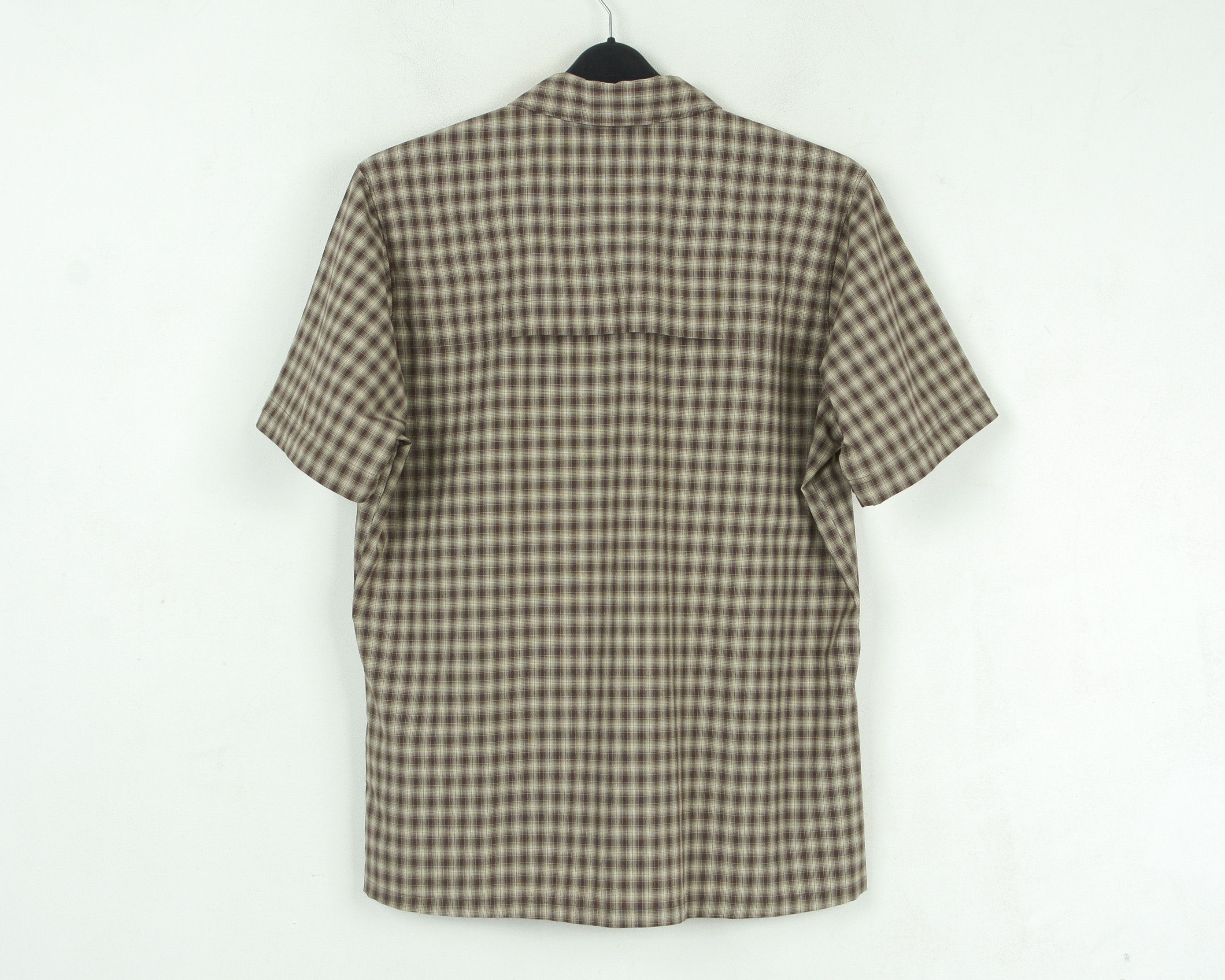 Jack Wolfskin Casual Shirt M Checked Short Sleeved Outdoor Hiking Brown Size US M / EU 48-50 / 2 - 5 Thumbnail