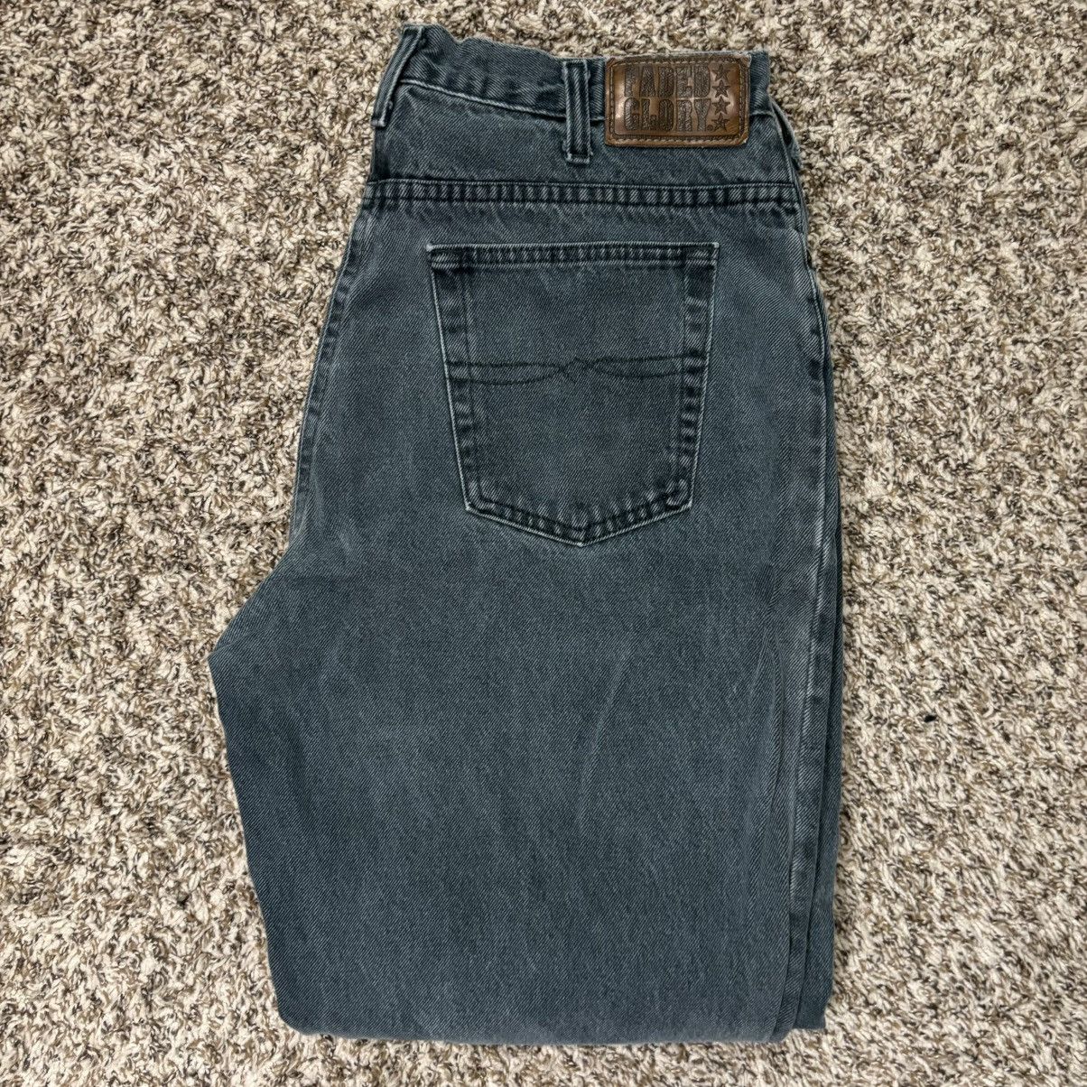 Faded Glory Vintage 1990s Green Denim Faded Glory Jeans Size US 35 - 1 Thumbnail