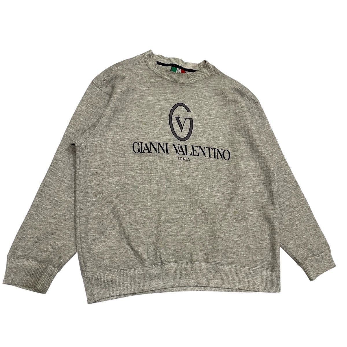 Gianni Valentino Vintage Gianni Valentino Italy Sweatshirt - Heather Grey Size US M / EU 48-50 / 2 - 3 Thumbnail