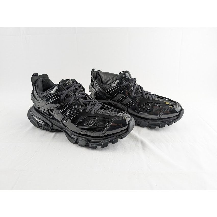Balenciaga o1rshd1 Rubber Sole Track Sneaker in Black Size US 12 / EU 45 - 9 Thumbnail