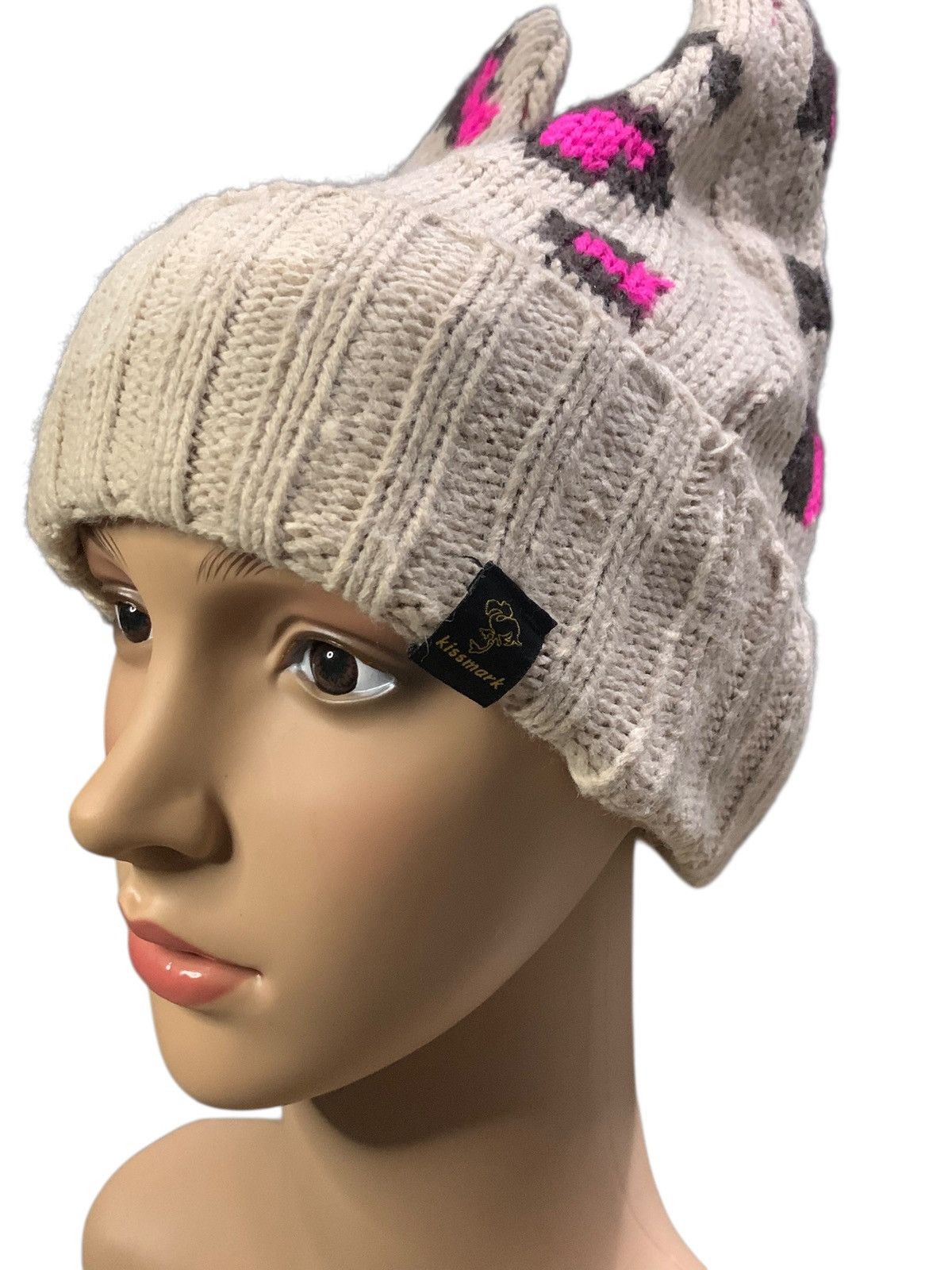 Japanese Brand × Kapital × Vintage Bunny Short Horn Devil Beanie Size ONE SIZE - 5 Thumbnail
