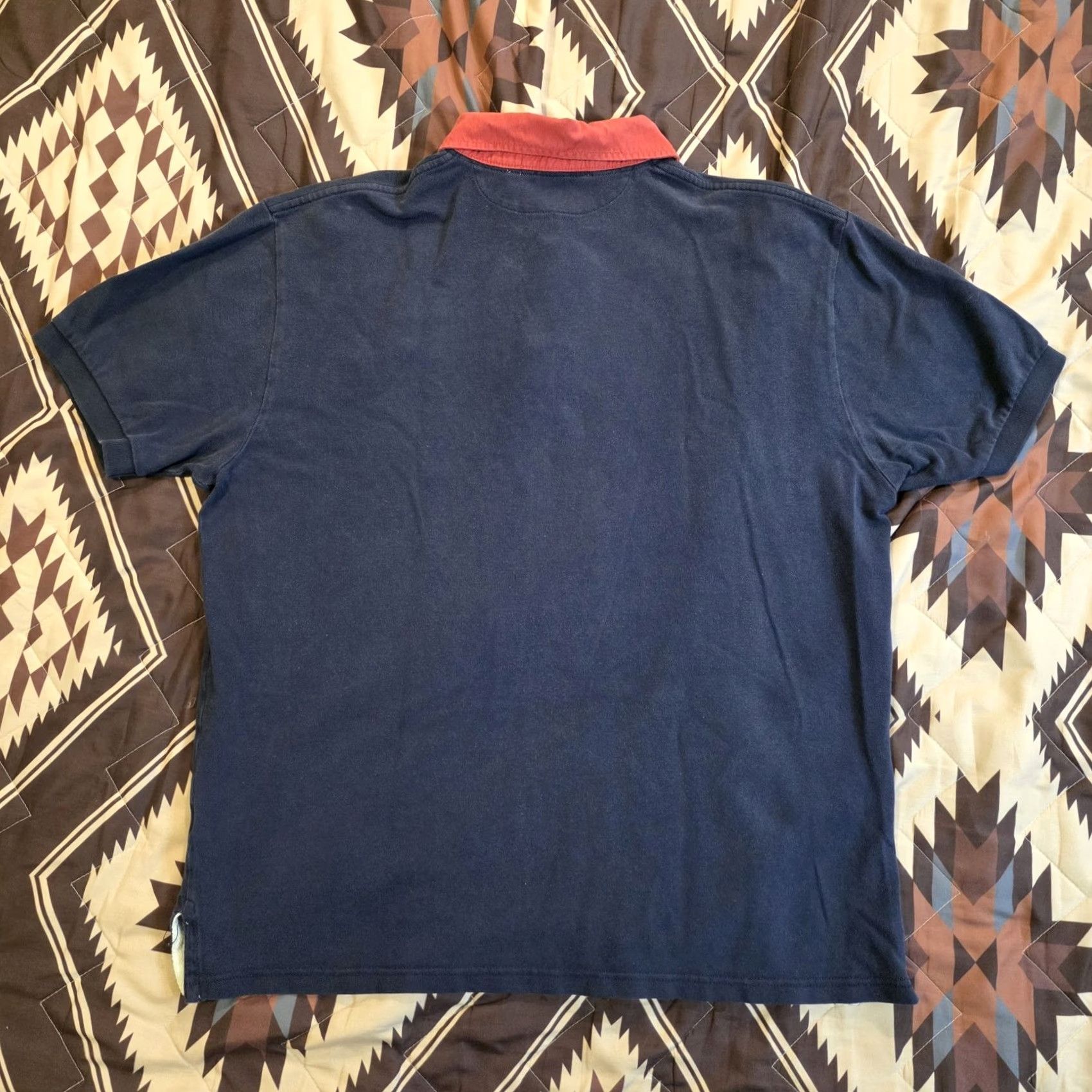 Polo Ralph Lauren VINTAGE Polo Ralph Lauren HMS Crest Rugby Polo Navy XL Men Short Sleeve Pullover Knit 100% Cotton Nautical 90s Preppy Casual Classic Mens Size US XL / EU 56 / 4 - 3 Thumbnail
