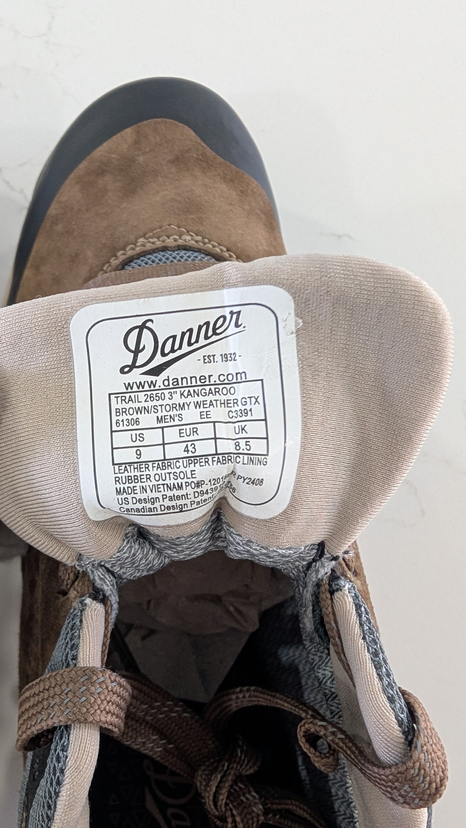 Danner Danner Trail 2650 GTX Men's 9 Kangaroo Brown Size US 9 / EU 42 - 10 Thumbnail