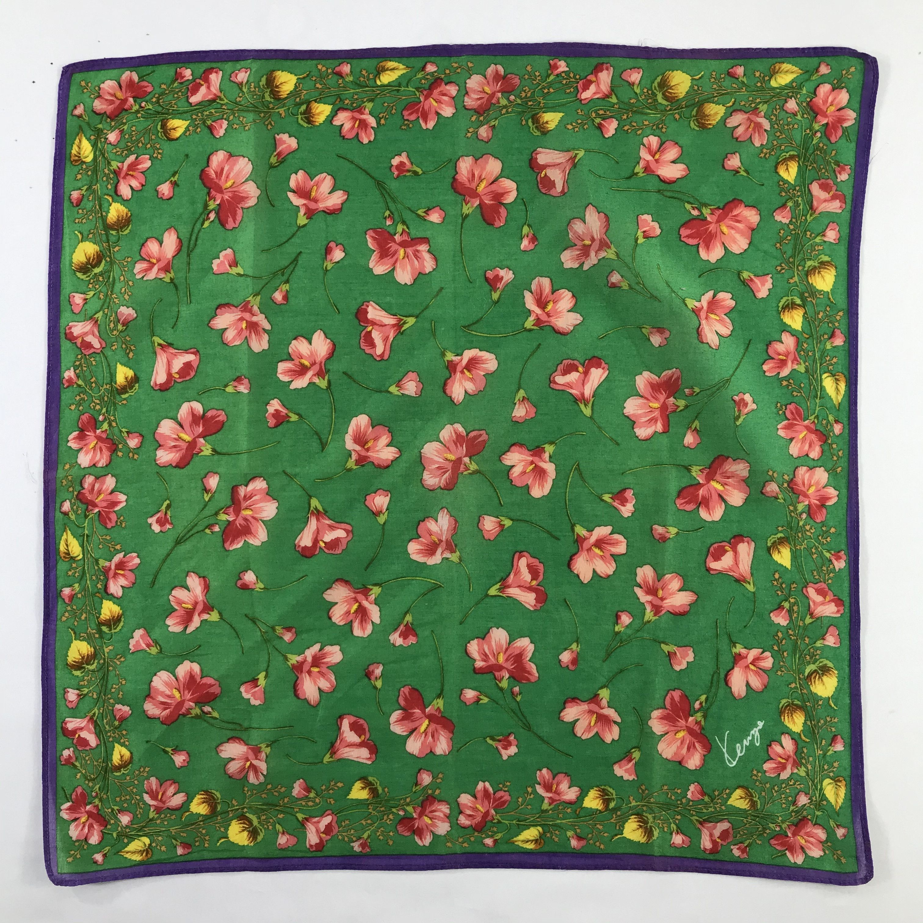Kenzo × Vintage Kenzo Bandana / Handkerchief / Neckerchief - S501 Size ONE SIZE - 1 Thumbnail