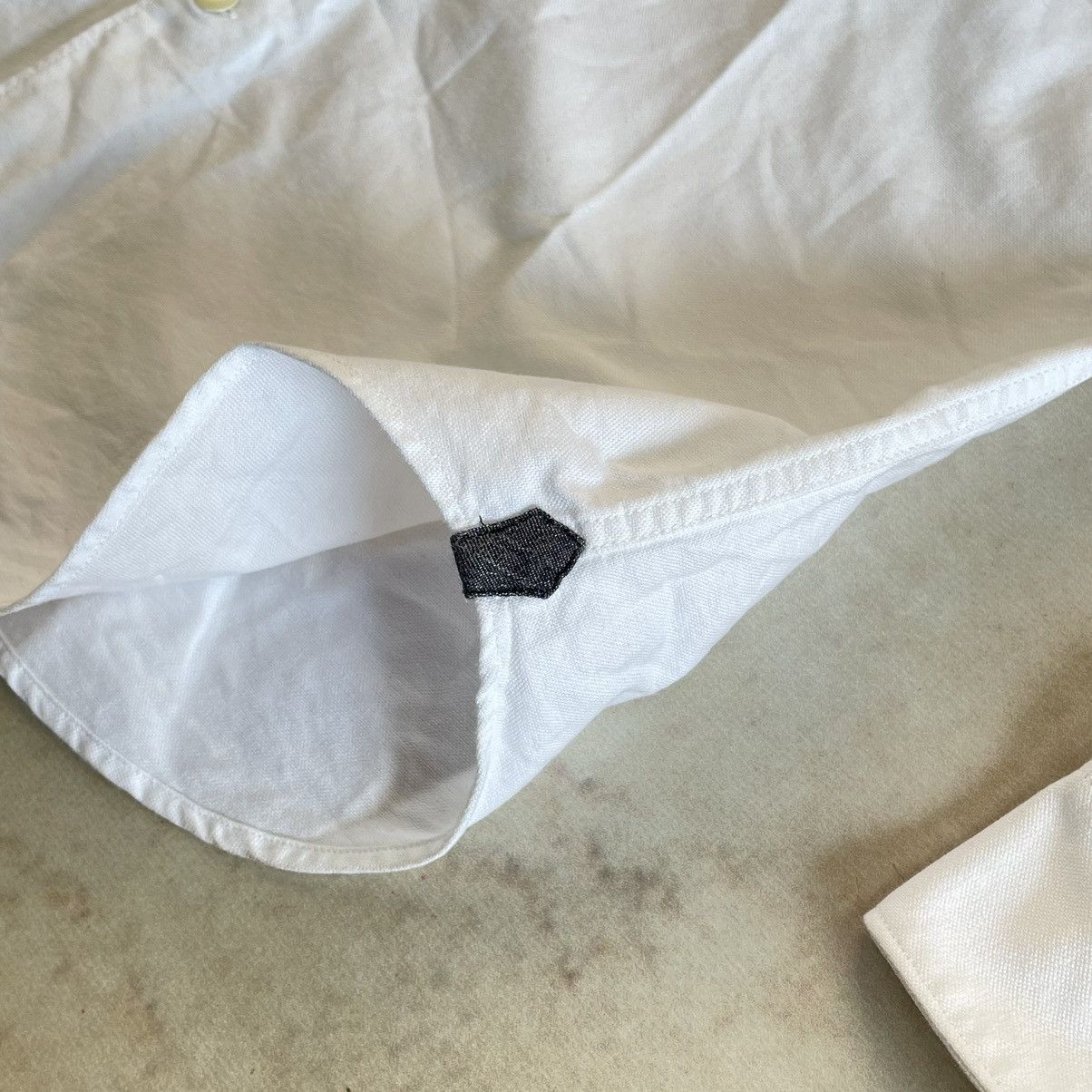Designer × Tintoria Mattei Tintoria Mattei 954 White Slim Fit Cotton Button Shirt Size 38R - 4 Thumbnail