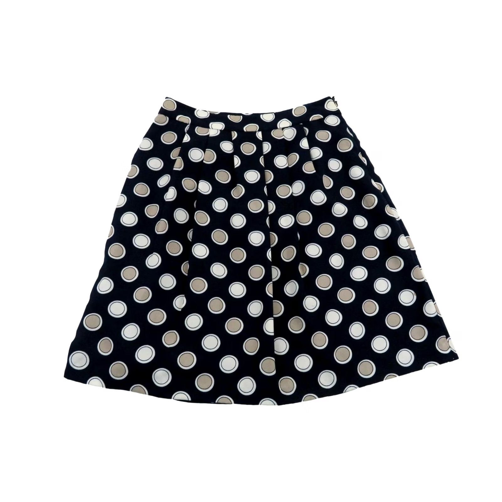 Banana Republic VINTAGE Banana Republic Navy Blue Polka Dot A-Line Skirt Womens 2 XS Knee Length Navy Blue Pattern 90s? Size 26" / US 2 / IT 38 - 2 Thumbnail