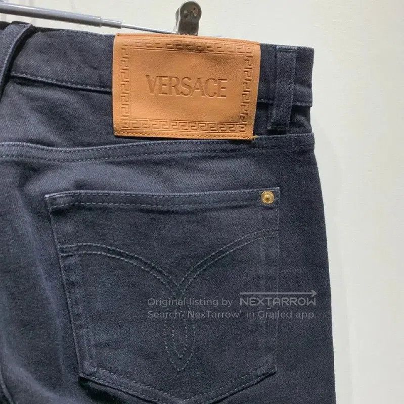 Versace Versace Black Denim Casual Pants for Men . Size US 44 / EU 60 - 4 Thumbnail