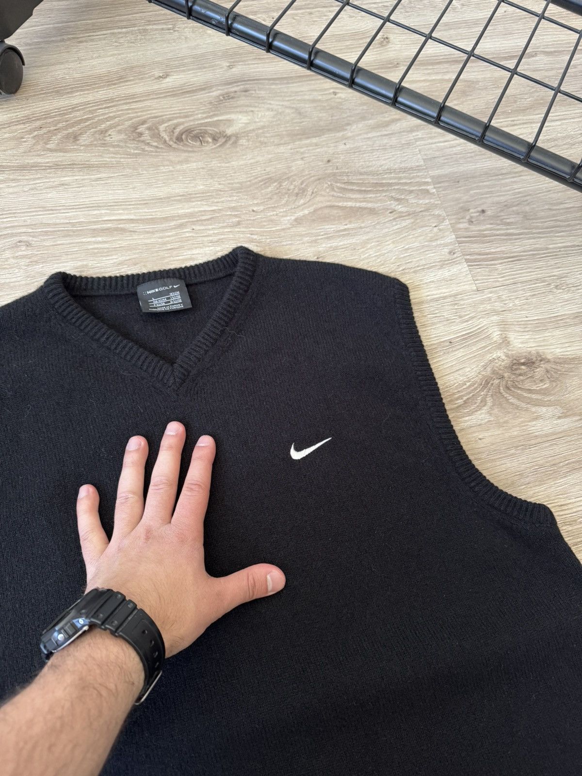 Nike Vintage Y2K Nike Golf Wool Vest Size US L / EU 52-54 / 3 - 3 Thumbnail