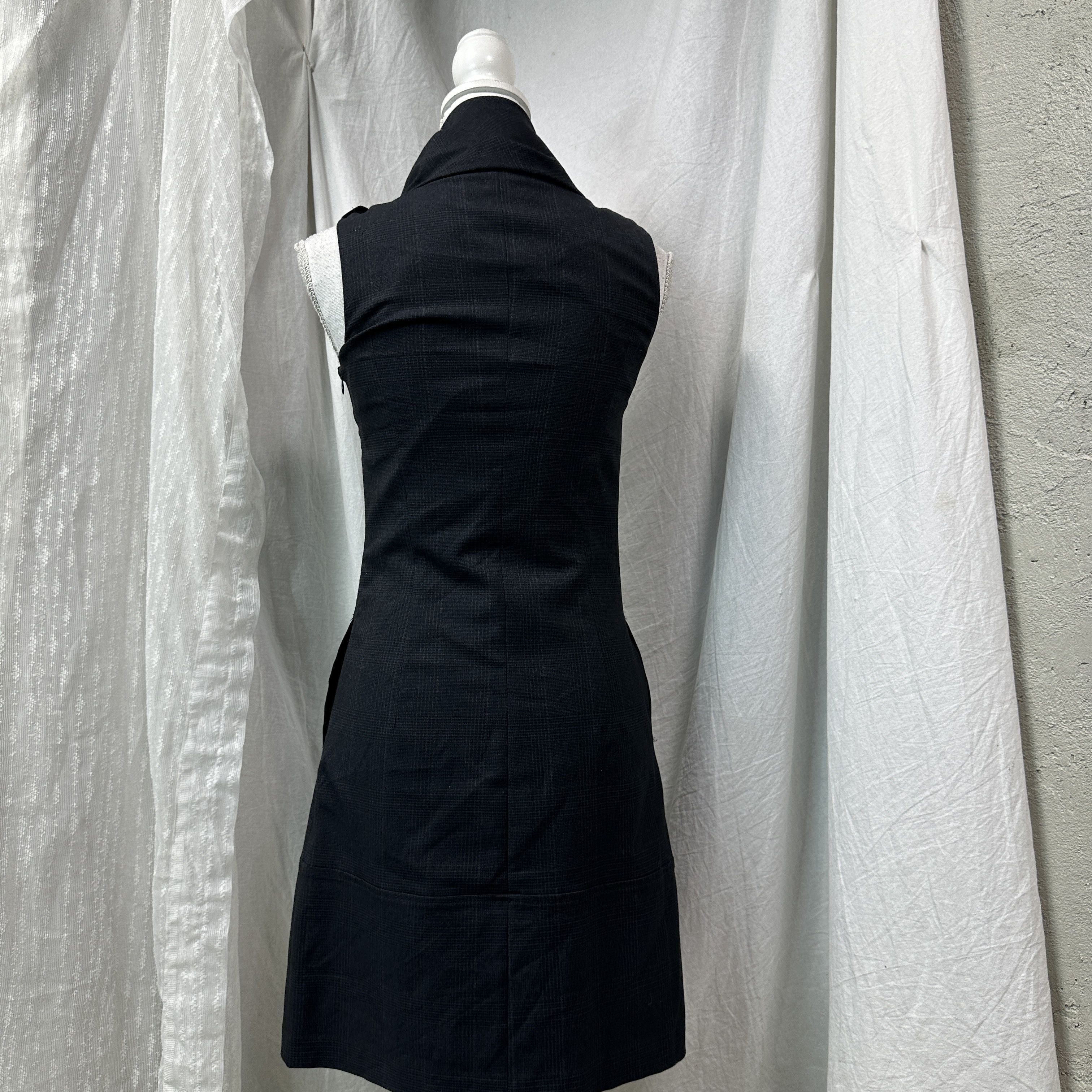 Esprit Vintage Avant Garde Office Siren Big Collar Dress 00s Size S / US 4 / IT 40 - 8 Thumbnail
