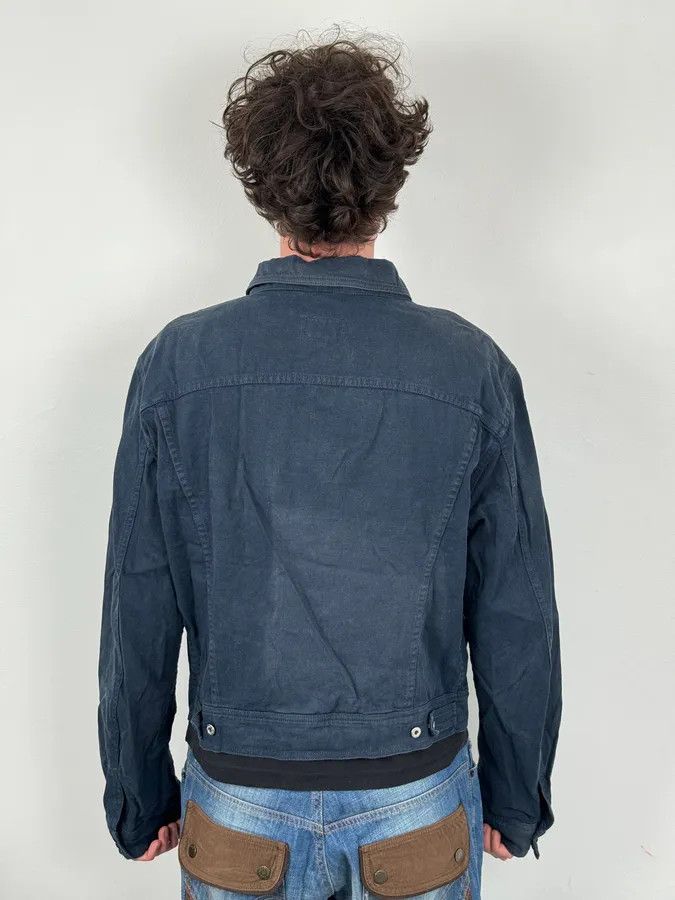 Dolce & Gabbana 2000s Dolce & Gabbana Navy Trucker Jacket Size US L / EU 52-54 / 3 - 3 Thumbnail