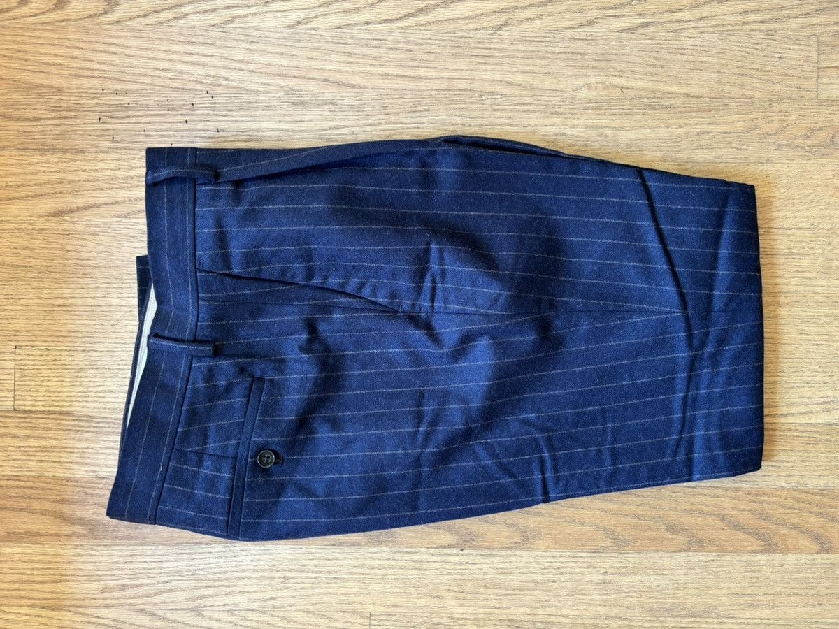 Banana Republic Navy Wool Flannel Pinstripe Pant Size 46R - 1 Thumbnail