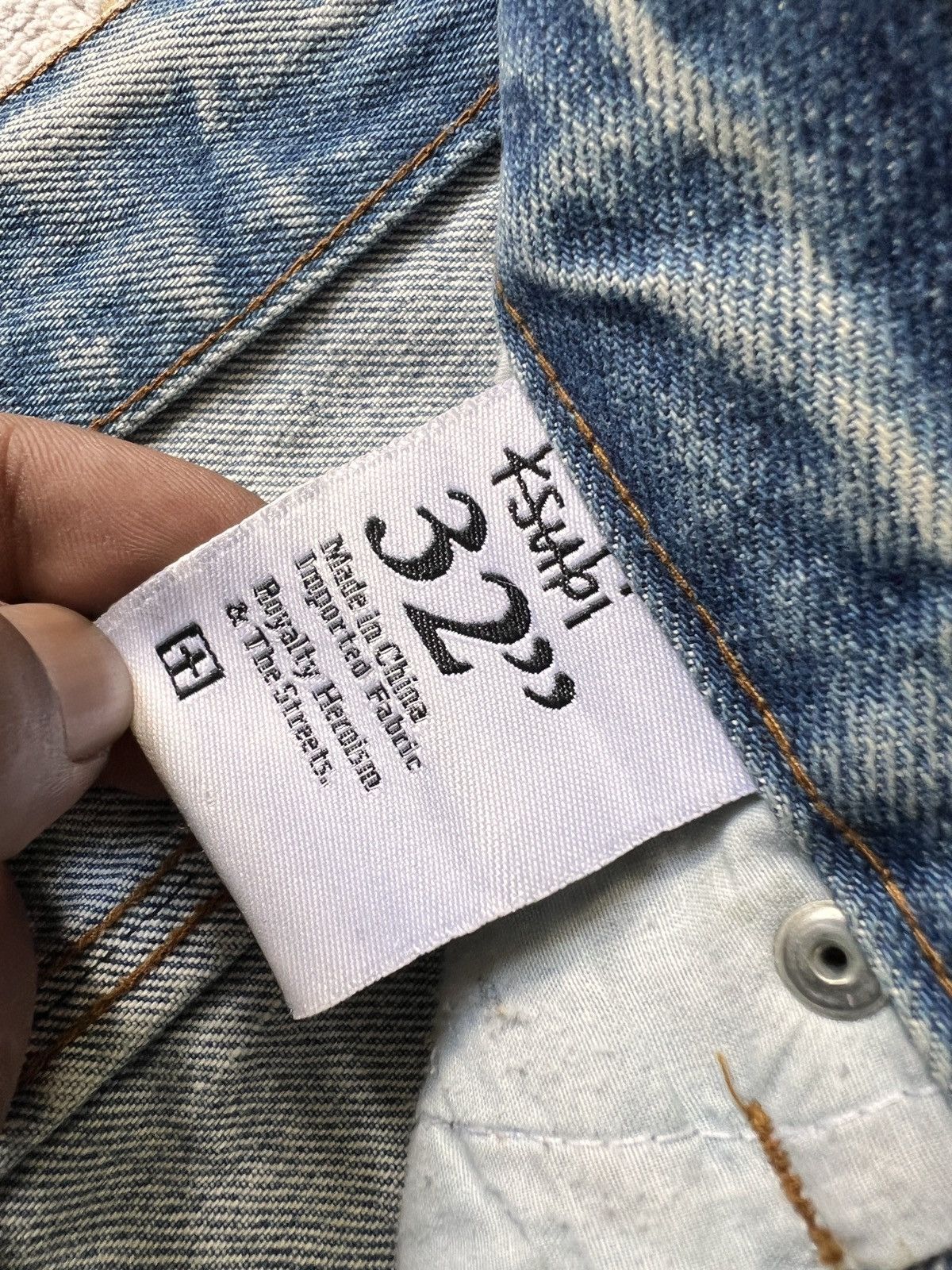 Ksubi × Le Grande Bleu (L.G.B.) Ksubi Geegee Slummin Slim Distressed Jeans Size US 34 / EU 50 - 12 Thumbnail