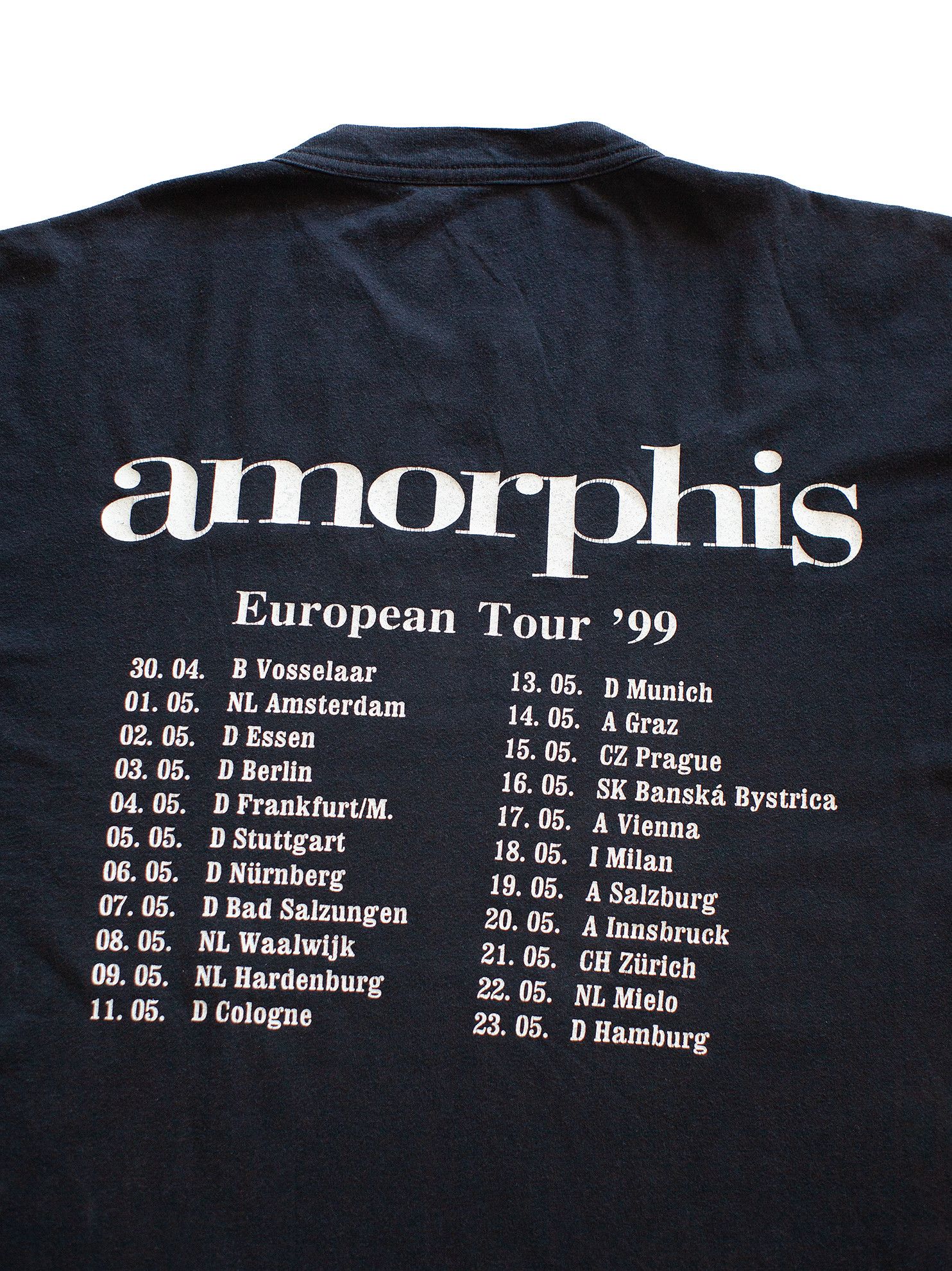 Band Tees Vintage 1999 Amorphis "Tuonela" 90s Metal Folk Band T-Shirt Size US XL / EU 56 / 4 - 5 Thumbnail