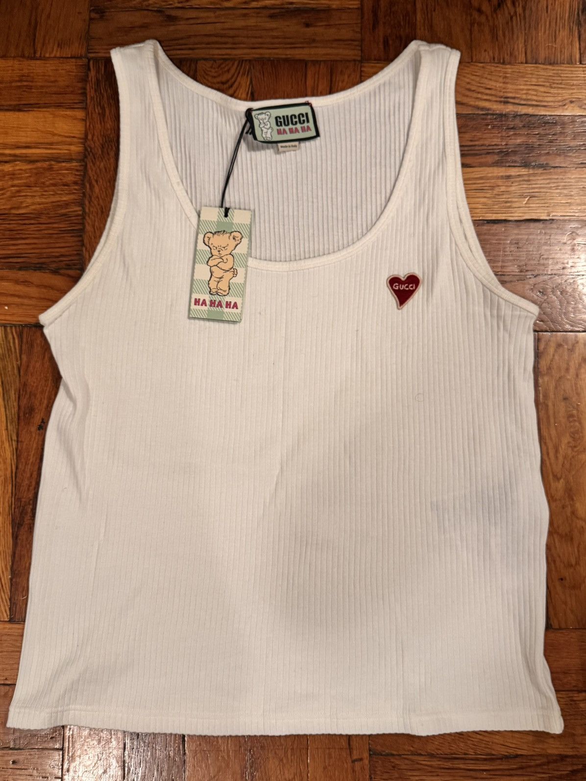Gucci Gucci: Ha Ha Ha Tank Top, LRG Size US L / EU 52-54 / 3 - 1 Thumbnail