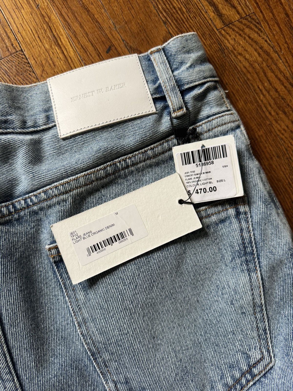 Ernest W. Baker Ernest W. Baker Light Blue Flare Denim Size US 30 / EU 46 - 5 Thumbnail