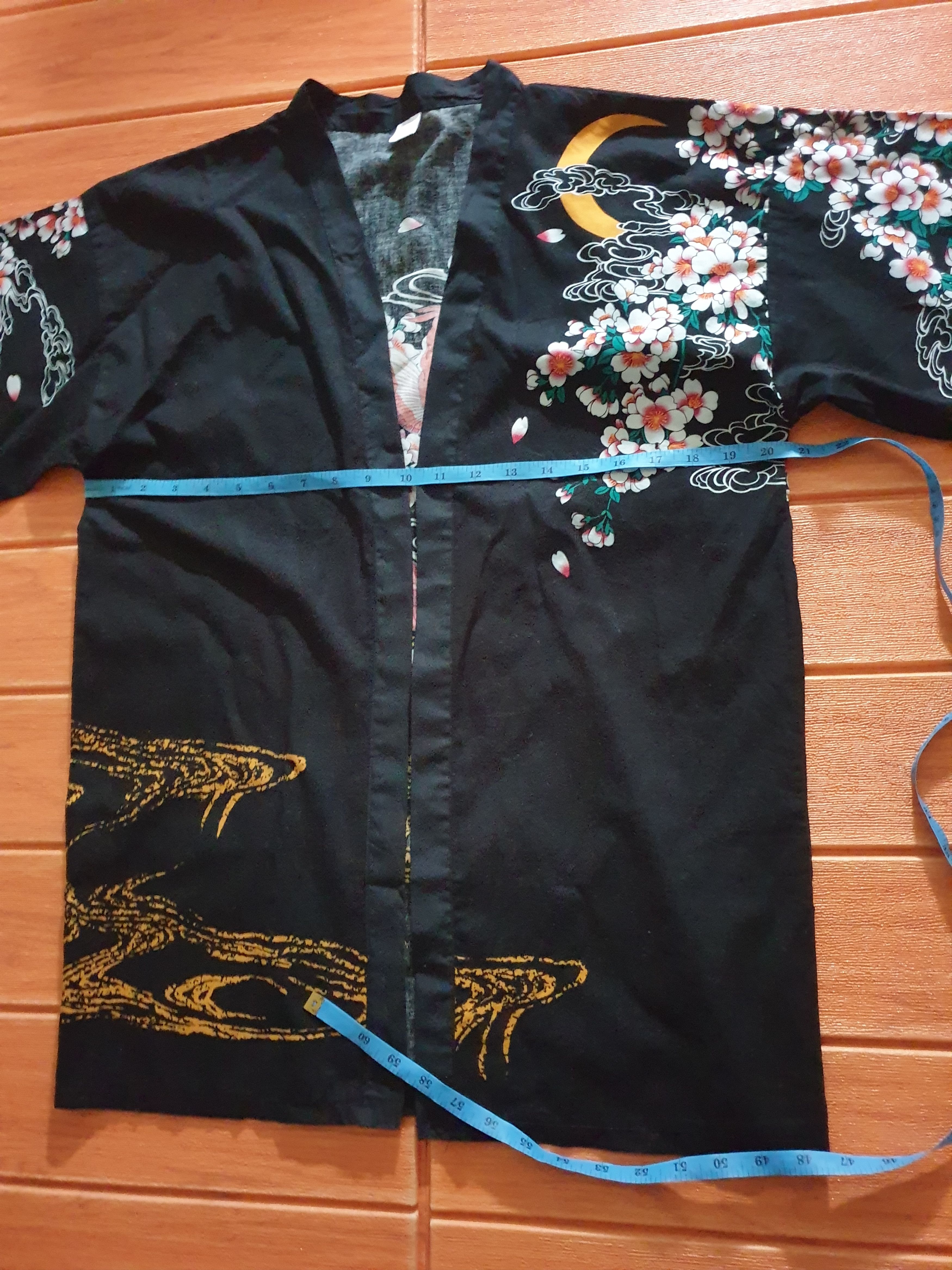 Japanese Brand 💥Kimono Japanese fish koi black Size US M / EU 48-50 / 2 - 6 Thumbnail