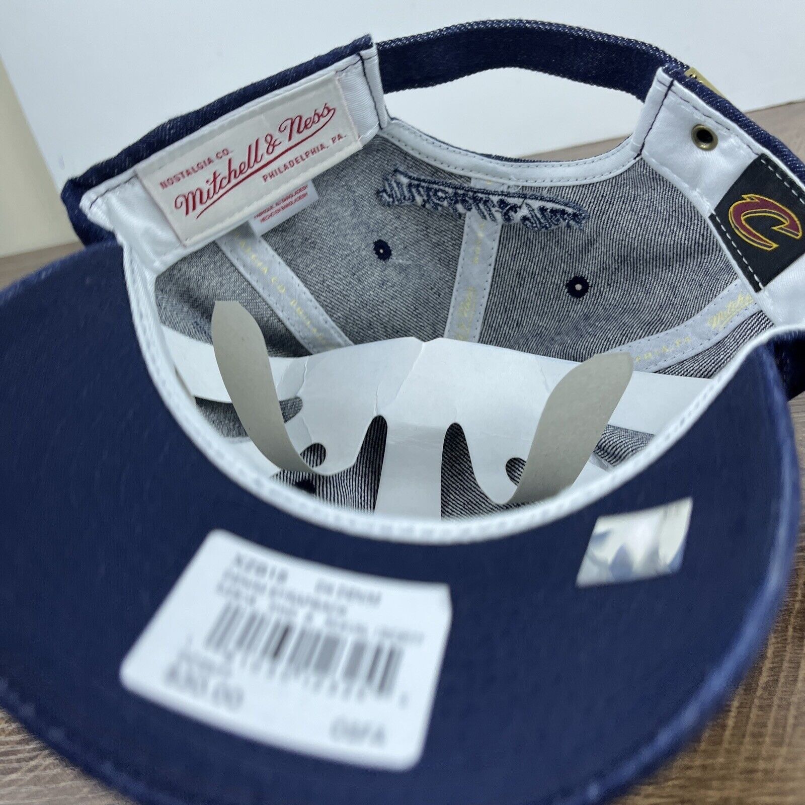 Mitchell & Ness Cleveland Cavaliers Hat NBA Mitchell & Ness Blue Hat Adjusta Size ONE SIZE - 13 Thumbnail