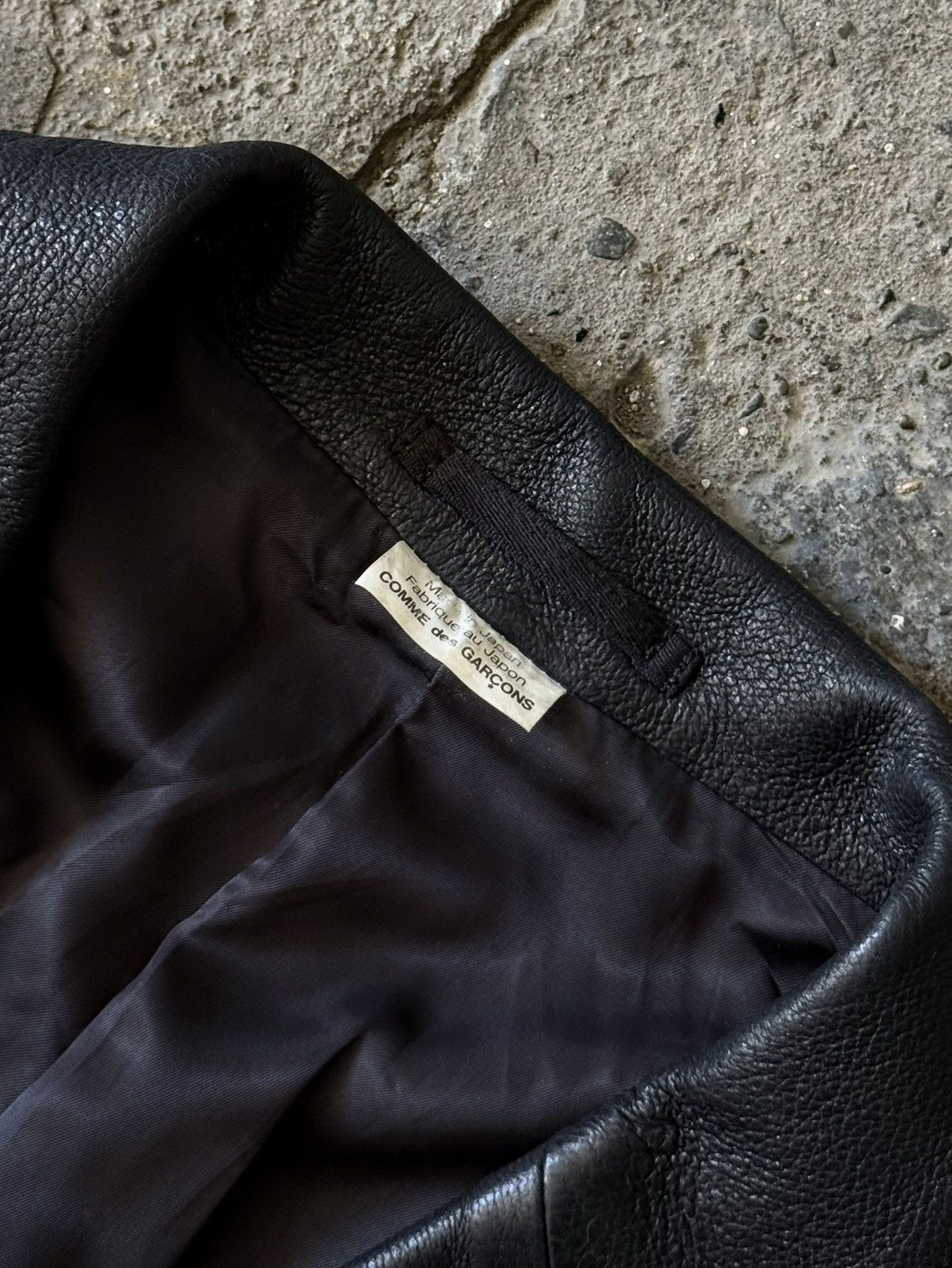 Comme des Garcons Comme Des Garcons Homme - 2007 - Pig Skin Leather Blazer Size US L / EU 52-54 / 3 - 8 Thumbnail