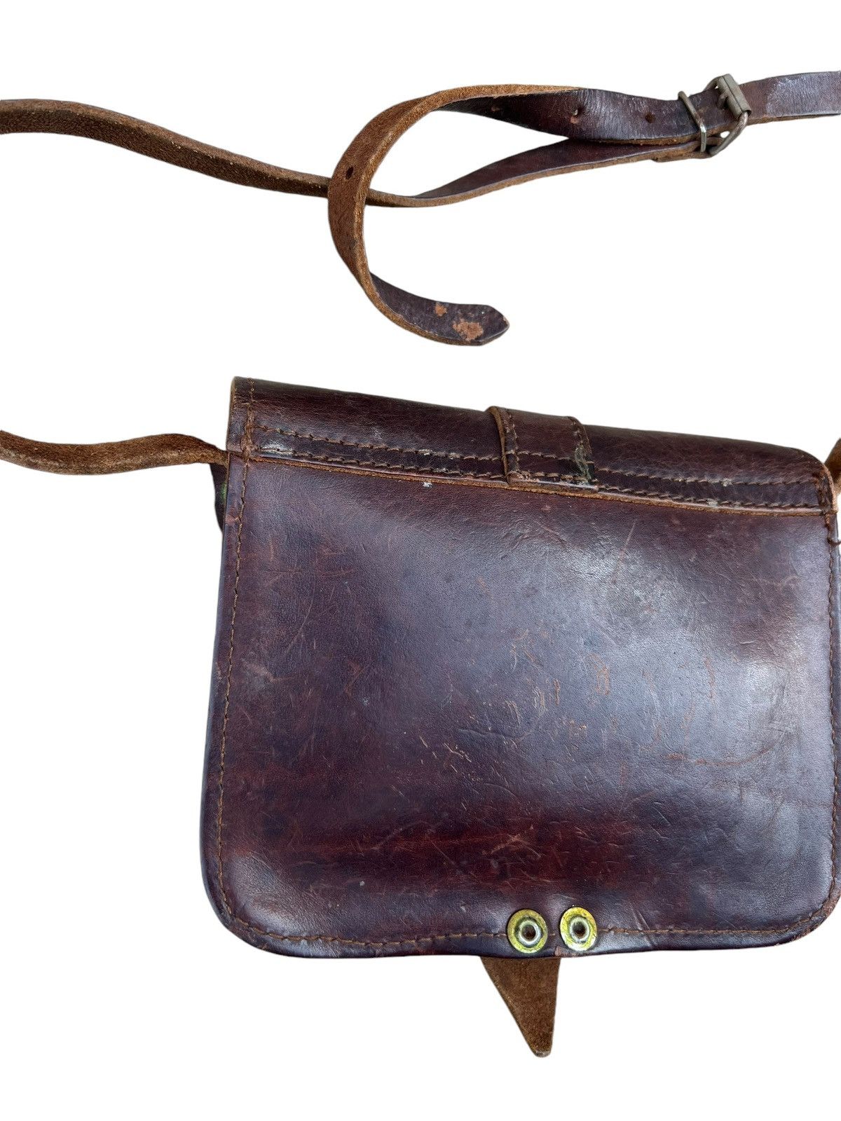 Leather Vintage Thielemann GMBH Scratches Patina Leather Mini Bag Size ONE SIZE - 16 Thumbnail